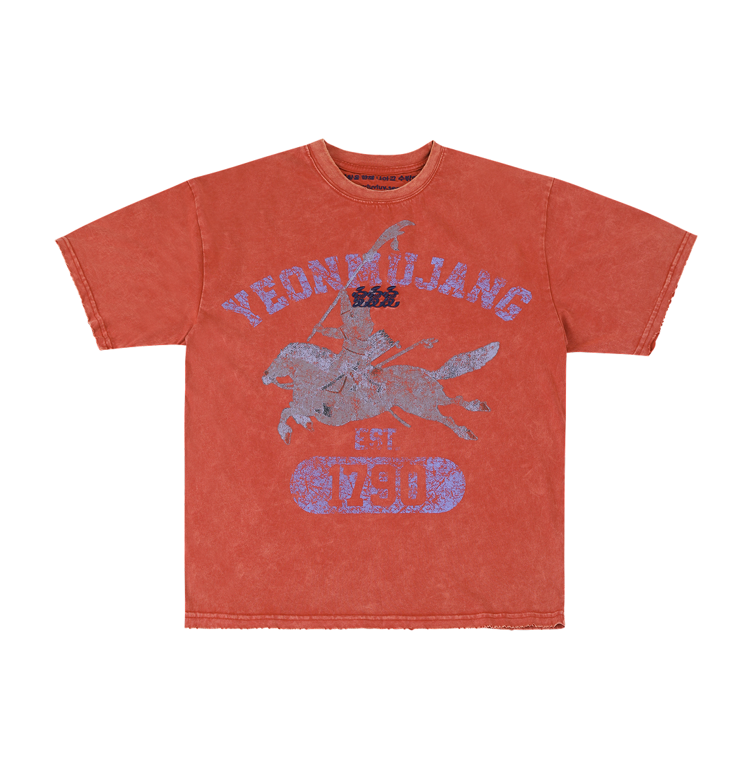 러브러브러브 SV 연무장 반팔탑 레드(LUVLUVLUV SV Yeonmujang Short Sleeve Top Red)