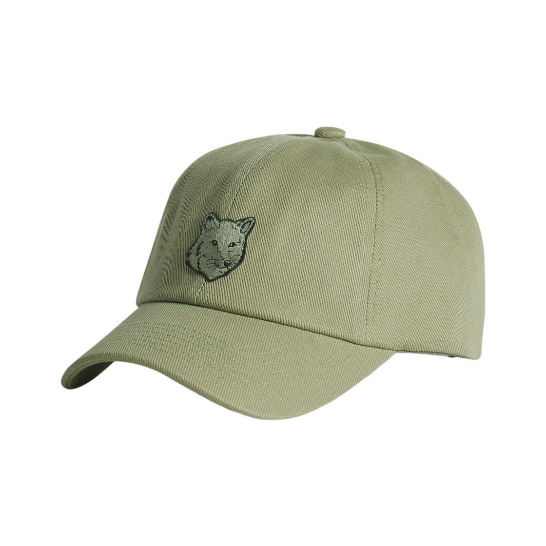 MM06104WW0096-P131 Maison Kitsune Fox Head Cap Laurel Green