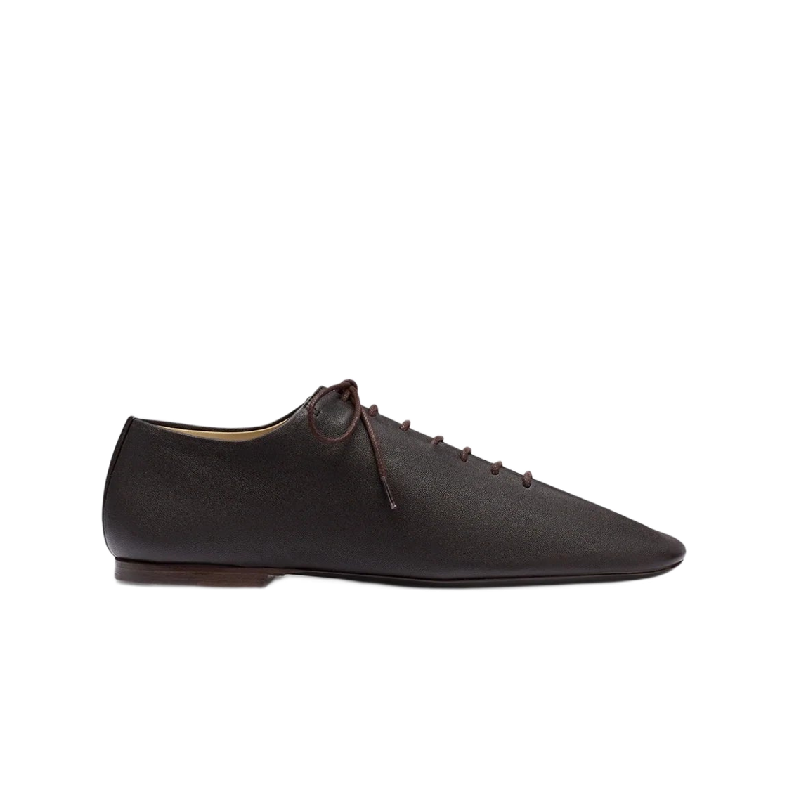 FO0245-LL0070-490 (W) Lemaire Souris Flat Classic Derbies Dark Charcoal