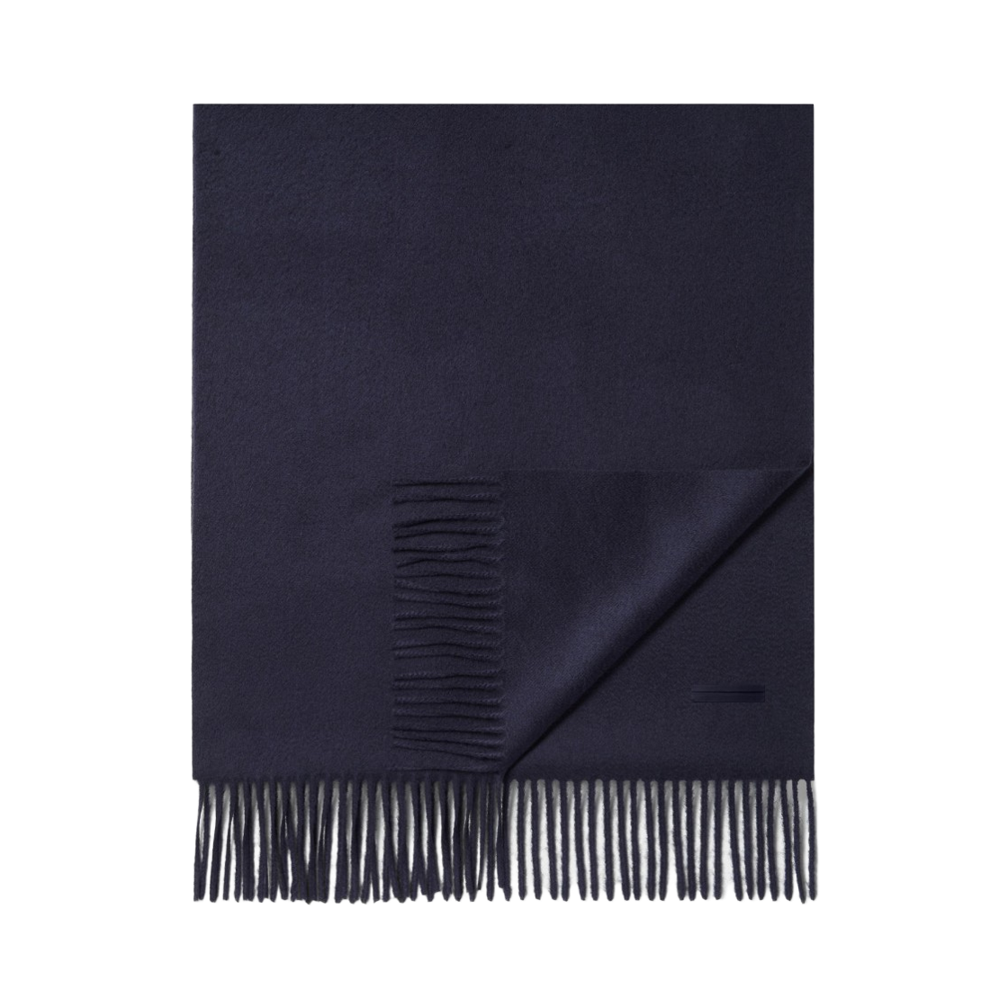 E7L41SA8-26N-BL1 Zegna Oasi Cashmere Scarf Dark Blue