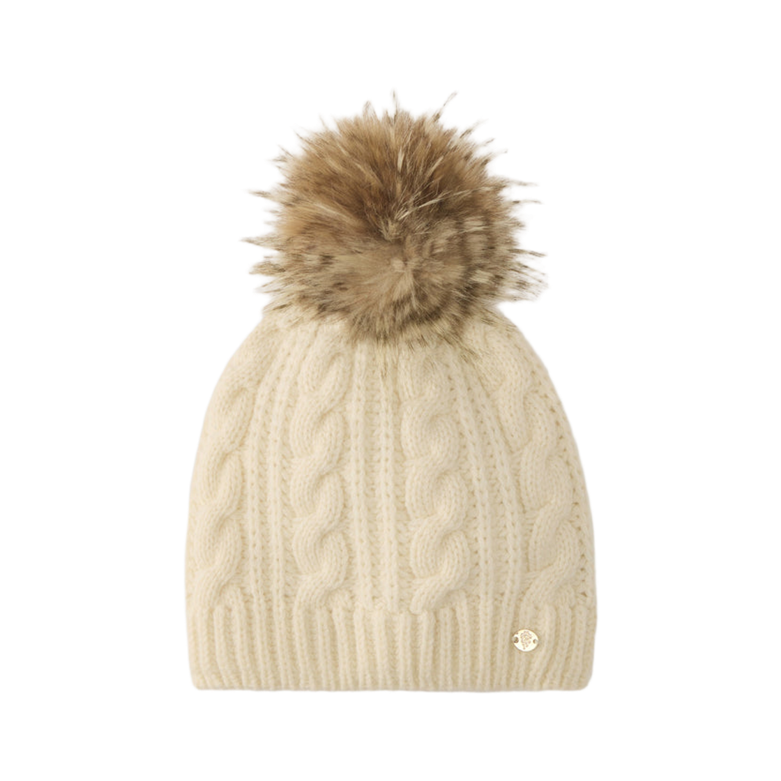 HAT52149 (W) Helen Kaminski Nolan Wool Blend Beanie Parchment