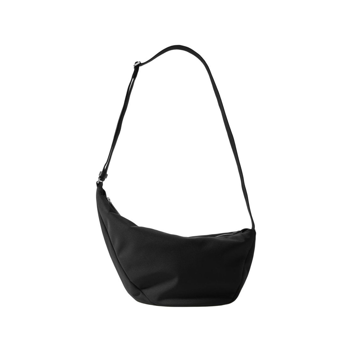 W1304MW256BLPL The Row Slouchy Banana Two Leather Bag Black