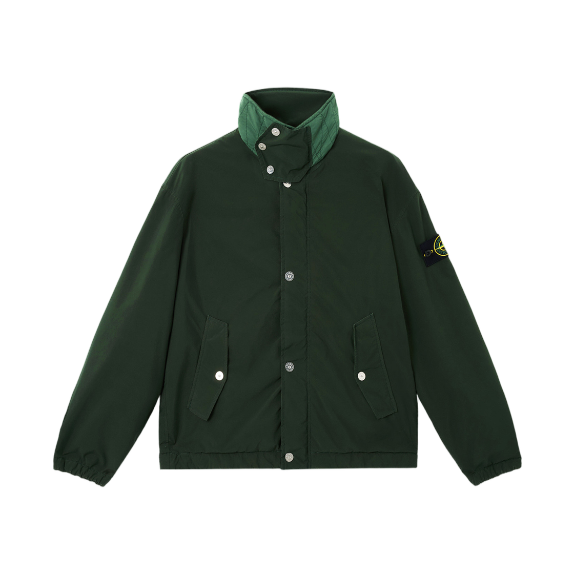 K2S15Q1000-15S0042-V005E Stone Island Q100015 Light Compact Touch Poly-TC 60% Recycled Polyester Coach Jacket with Anti-Drop and Snap Pockets Juniper - 25FW