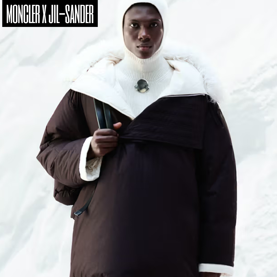 Moncler Maya Hooded Short Down Jacket Black - 25FW, Moncler Padded Wool Cardigan Black - 24FW 착용 스타일 - 4
