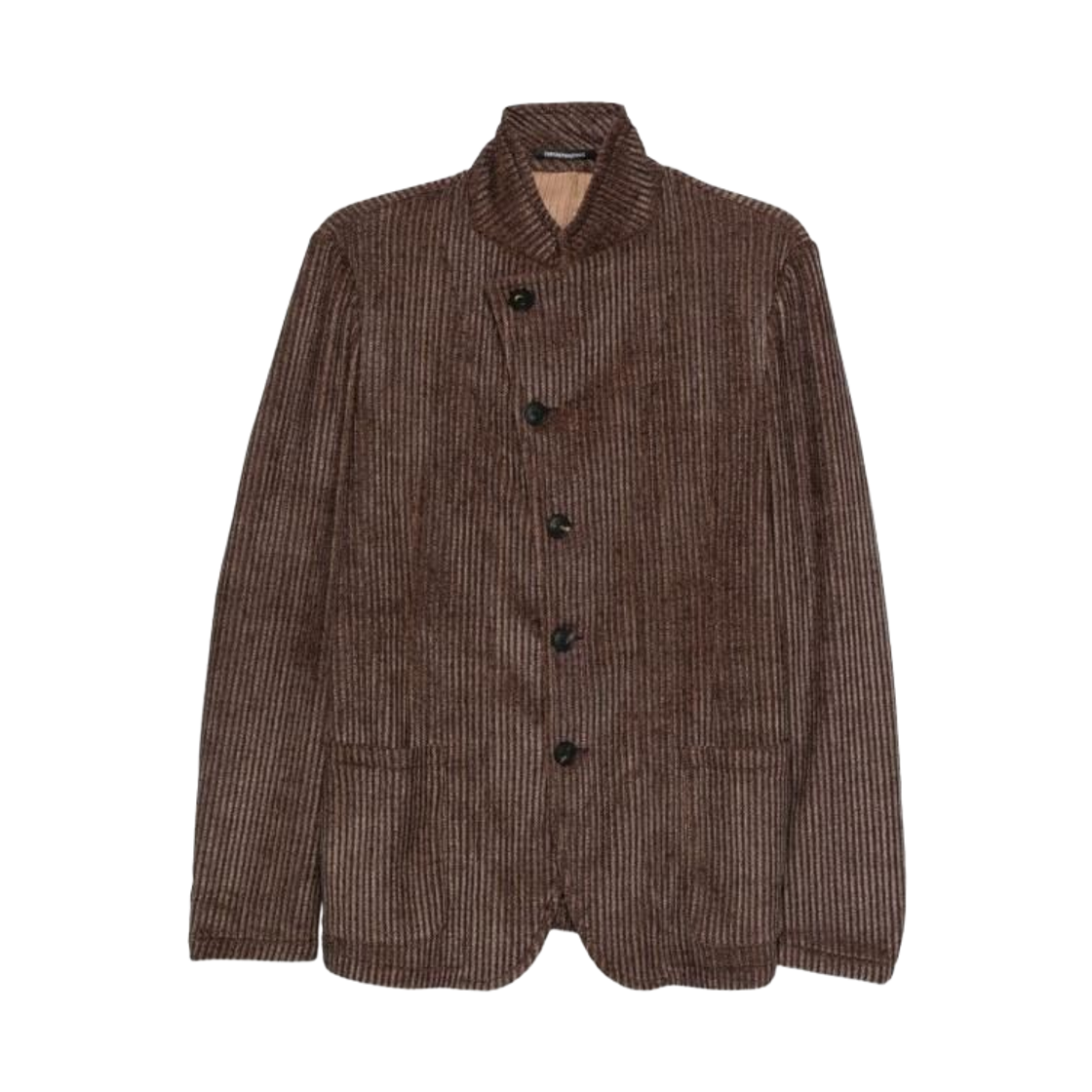 EM000144TE16802P6005 Emporio Armani Single-Breasted Blazer Brown