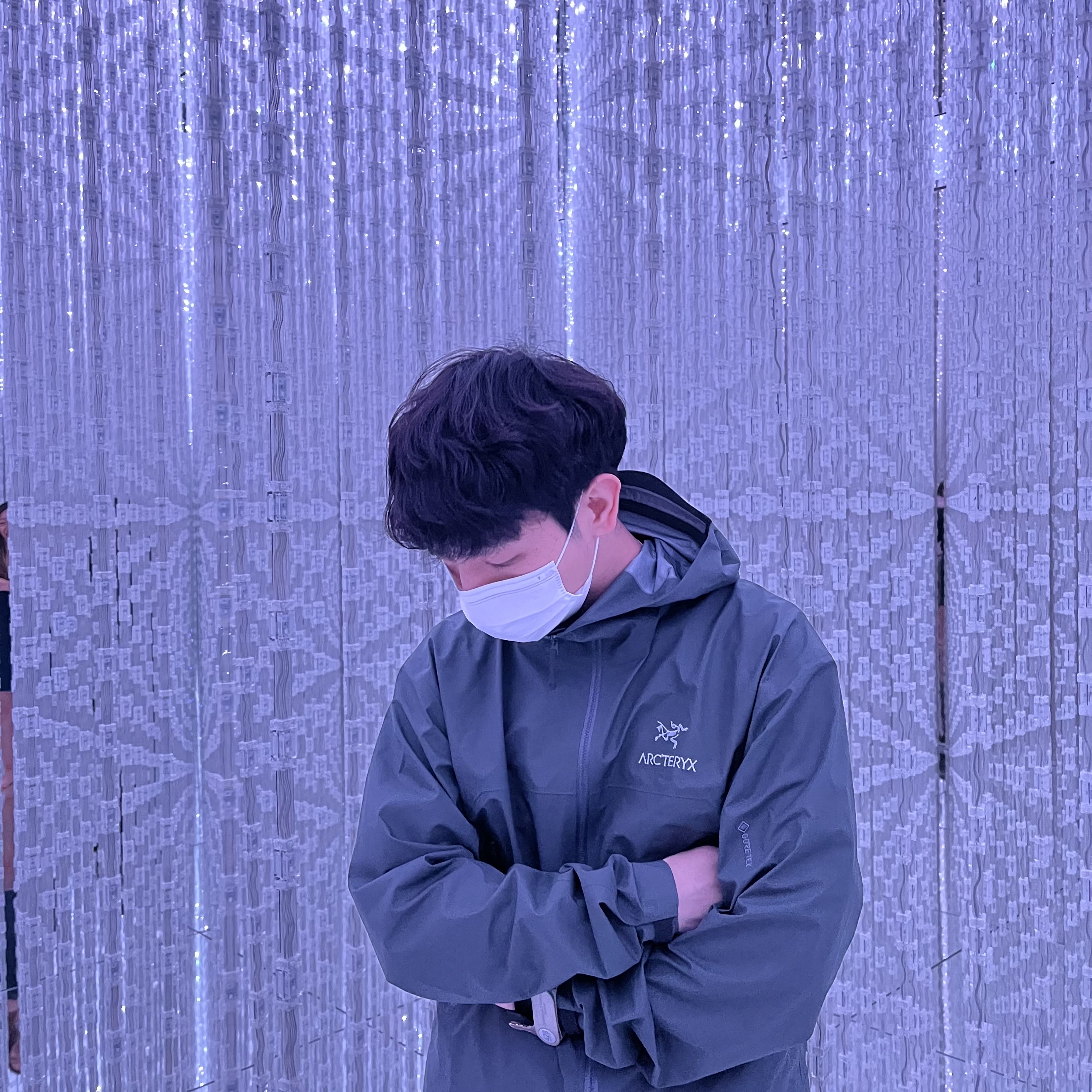 Arc'teryx Beta Jacket Cloud, Ader Error x Eastpak Padded Backpack Black 착용 스타일 - 2