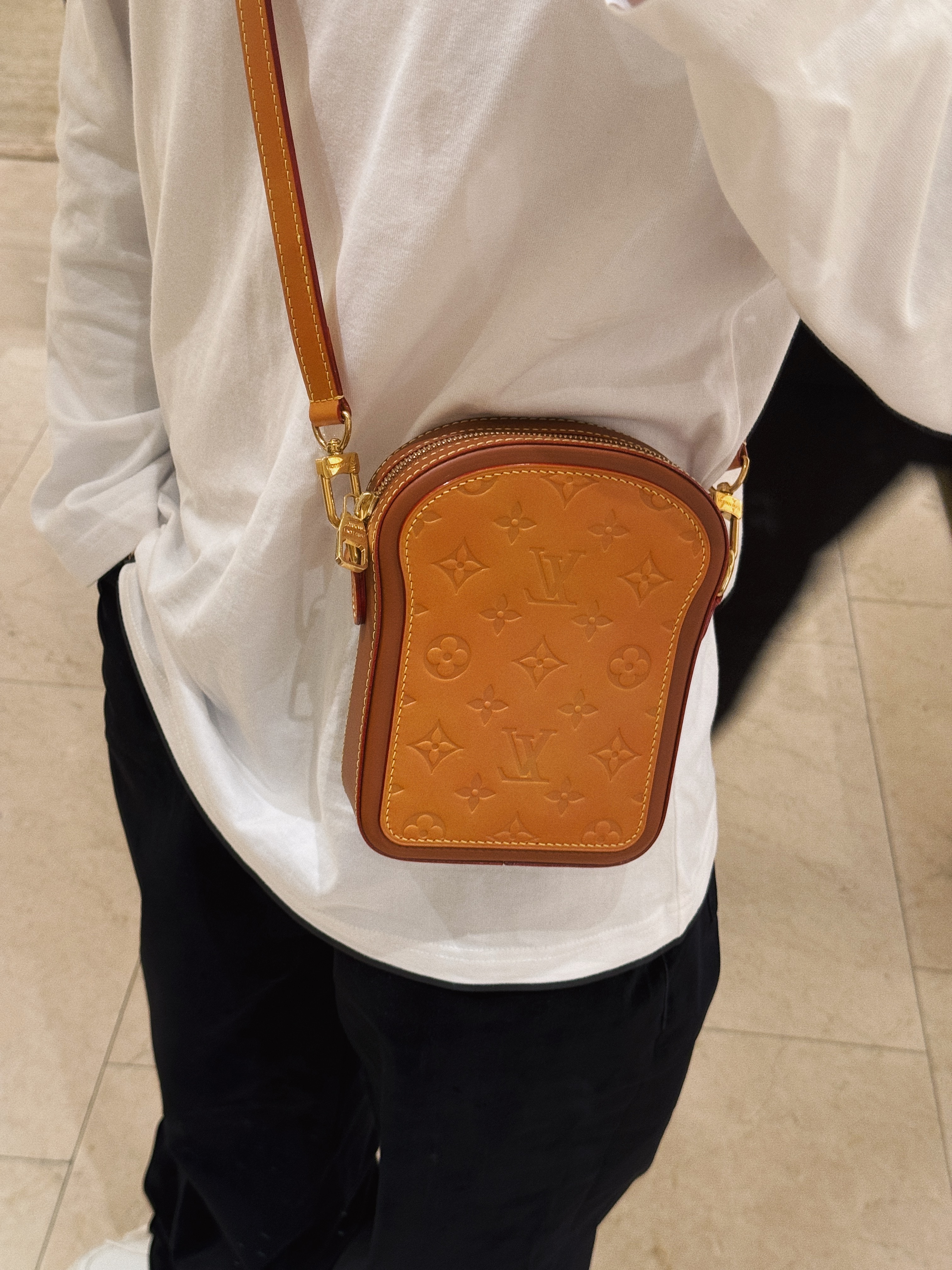Louis Vuitton Speedy P9 Bandouliere 25 Monogram Turquoise, Louis Vuitton Speedy P9 Bandouliere 40 Monogram Turquoise 착용 스타일 - 4