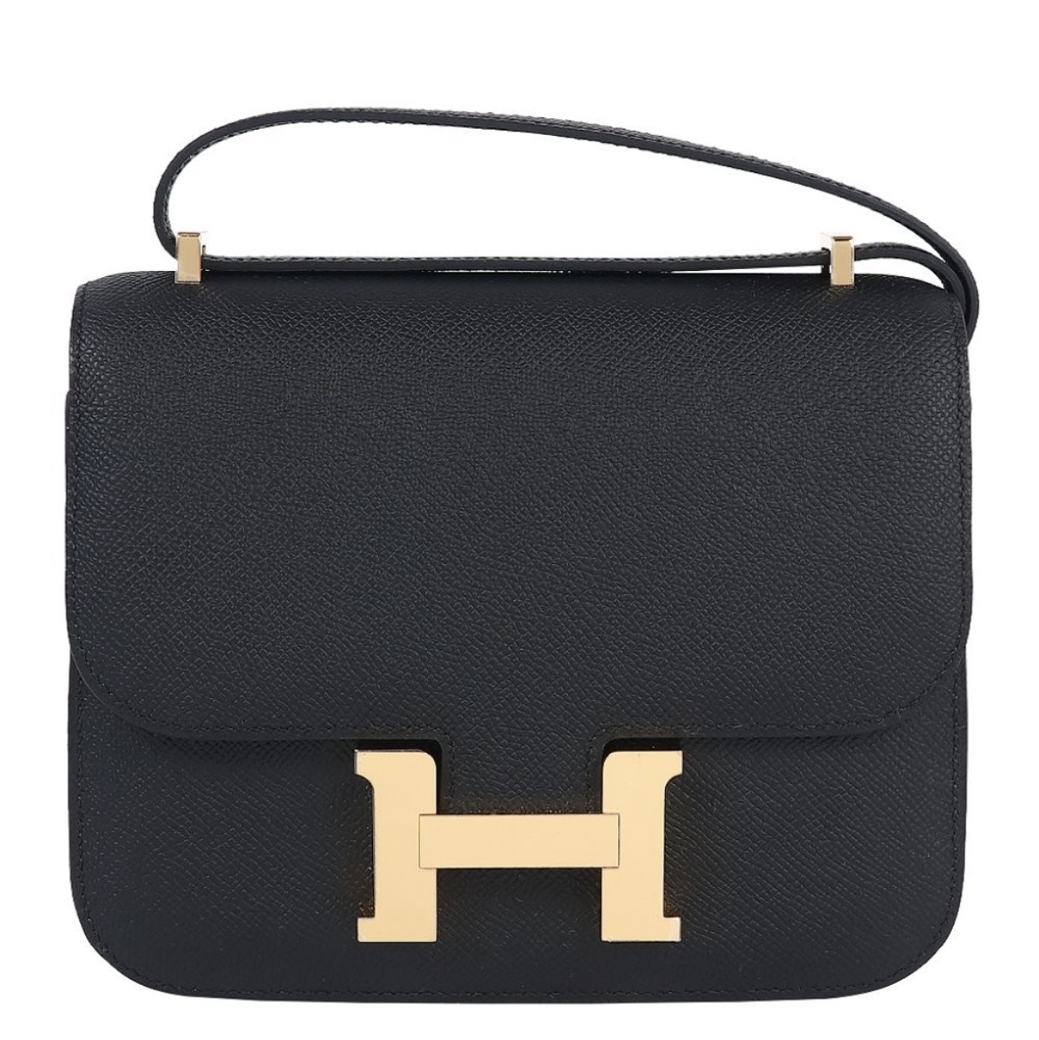 Hermes Constance III Mini 18 Bag Epsom & Rose Gold Noir 착용 스타일