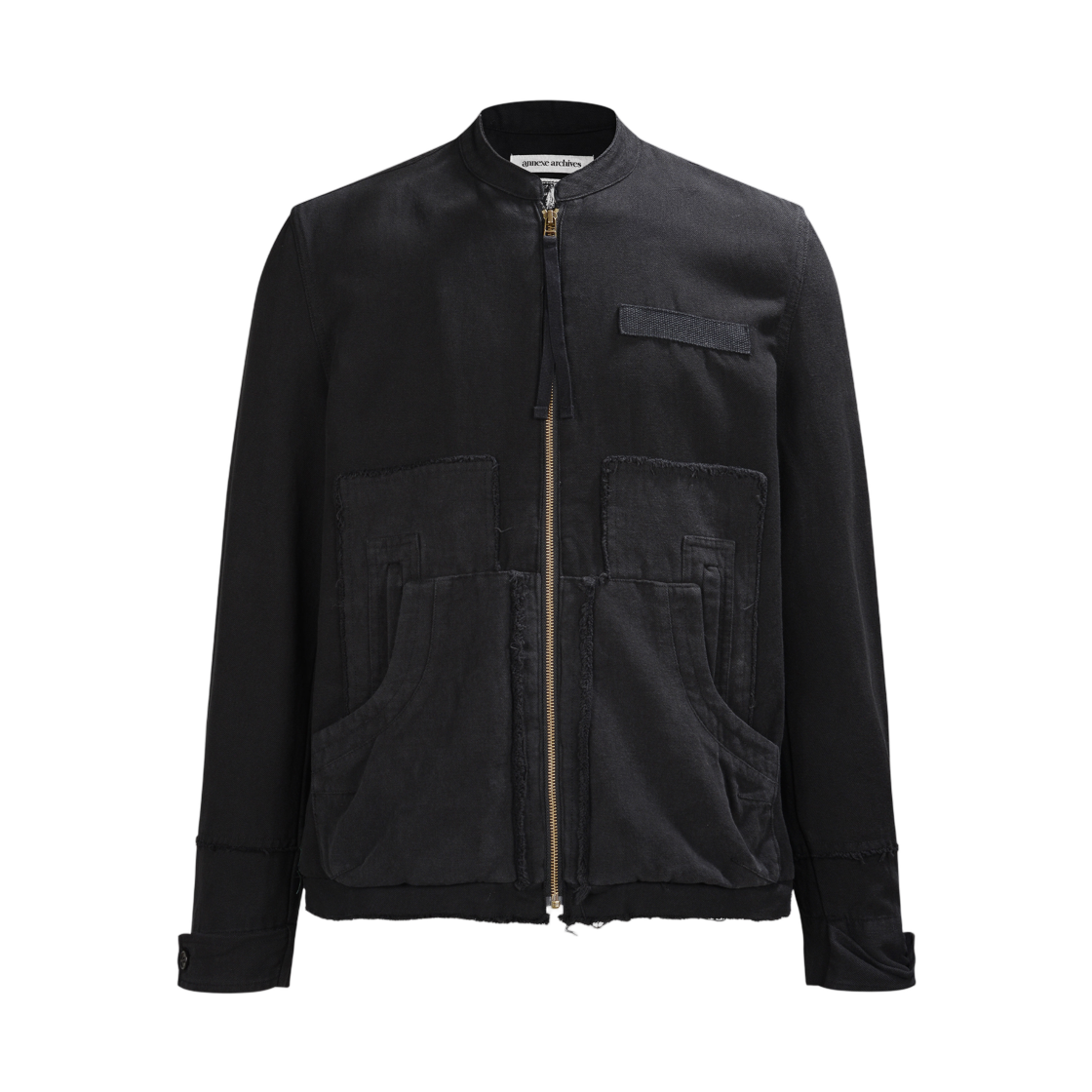 아넥스 아카이브 바이패널 로우 컷 자켓 블랙(Annexe Archives Bipanel Raw Cut Jacket Black)