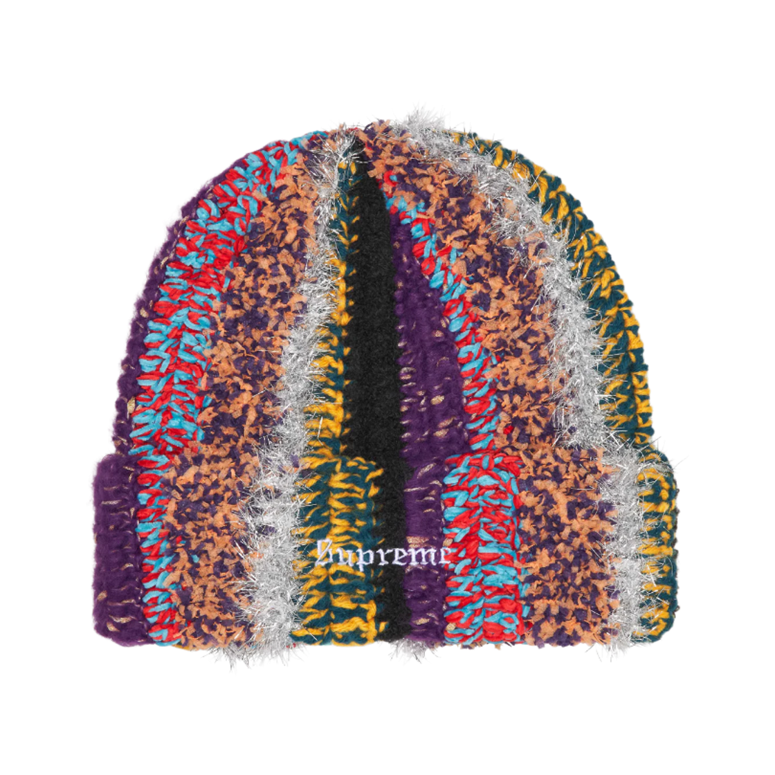 슈프림 틴셀 스트라이프 비니 멀티컬러 - 25FW(Supreme Tinsel Stripe Beanie Multicolor - 25FW) - 1