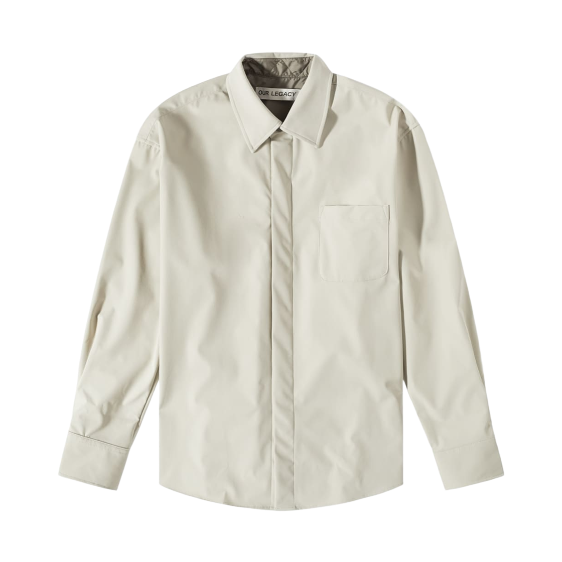 아워레가시 어보브 셔츠 더스티 화이트 뮤티드 스쿠바(Our Legacy Above Shirt Dusty White Muted Scuba)