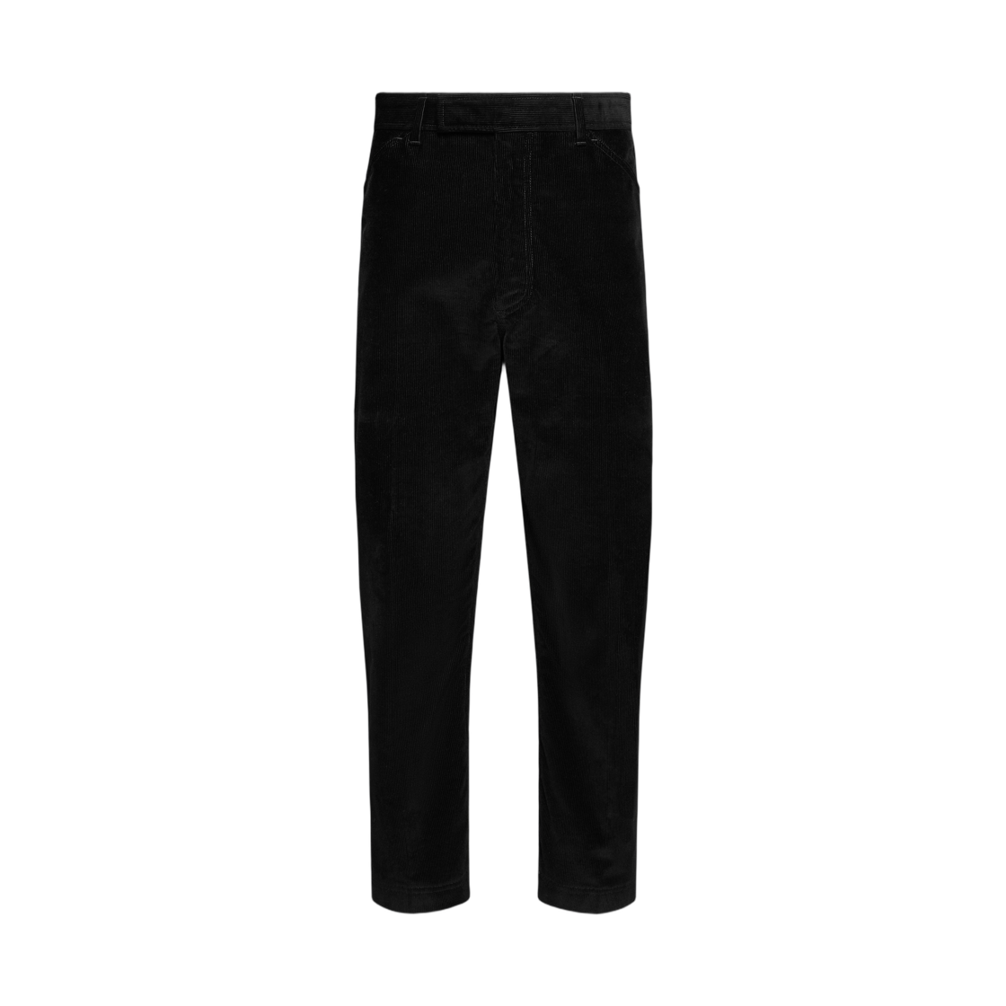 톰브라운 내로우 웨일일 코듀로이 테이퍼드 치노 트라우저 블랙(Thom Browne Narrow Wale Corduroy Tapered Chino Trouser Black)