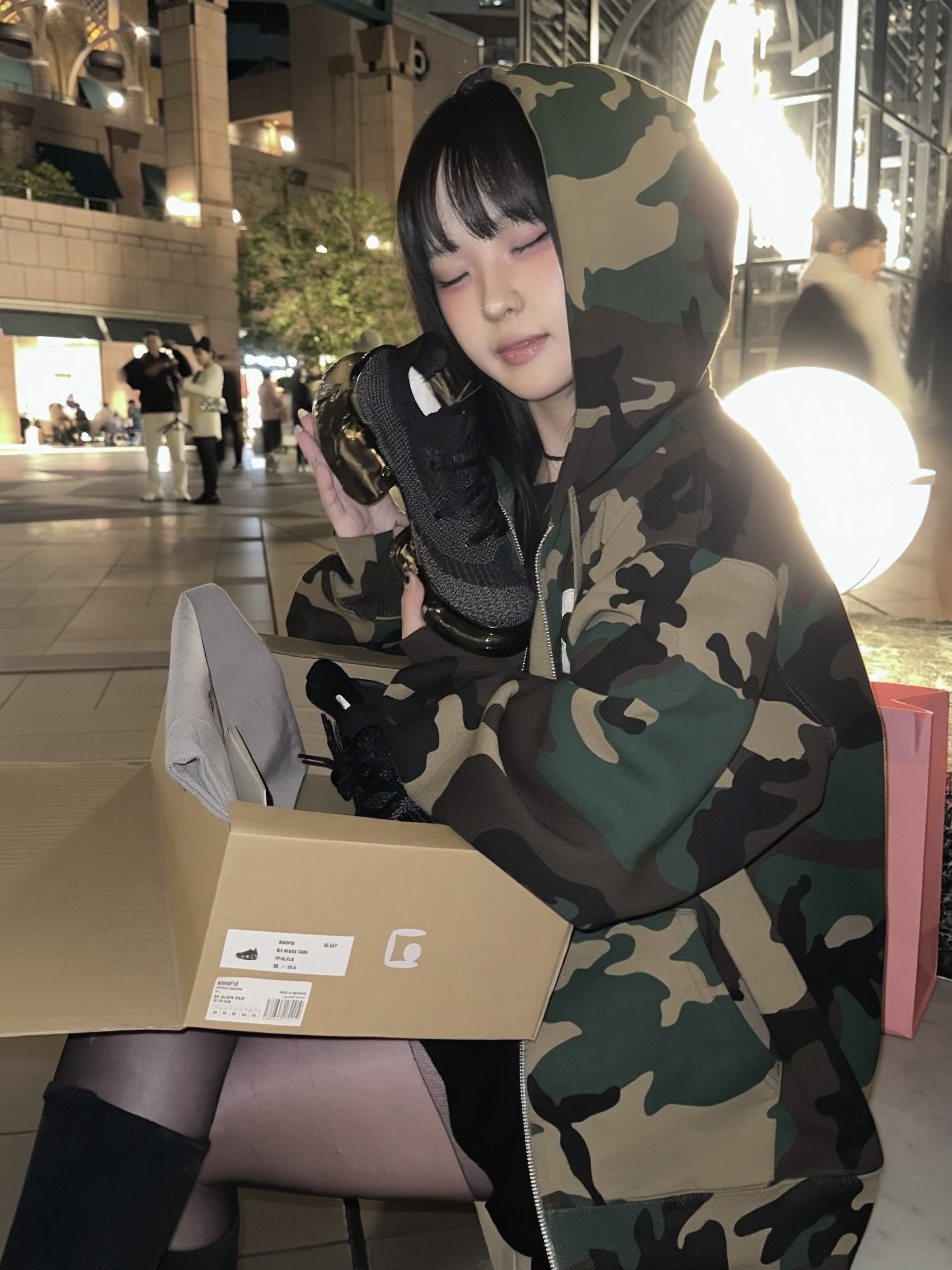 Grounds Moopie Nazca Black Black, Supreme S Logo Zip Up Hooded Sweatshirt Woodland Camo - 25FW 착용 스타일 - 2