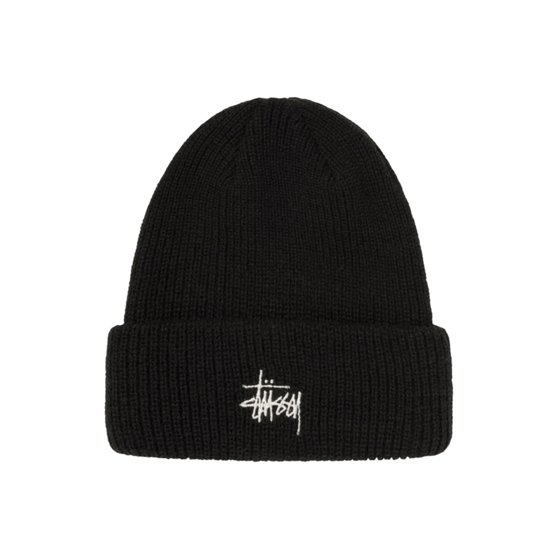 E251124-02 Stussy Basic Cuff Beanie Black