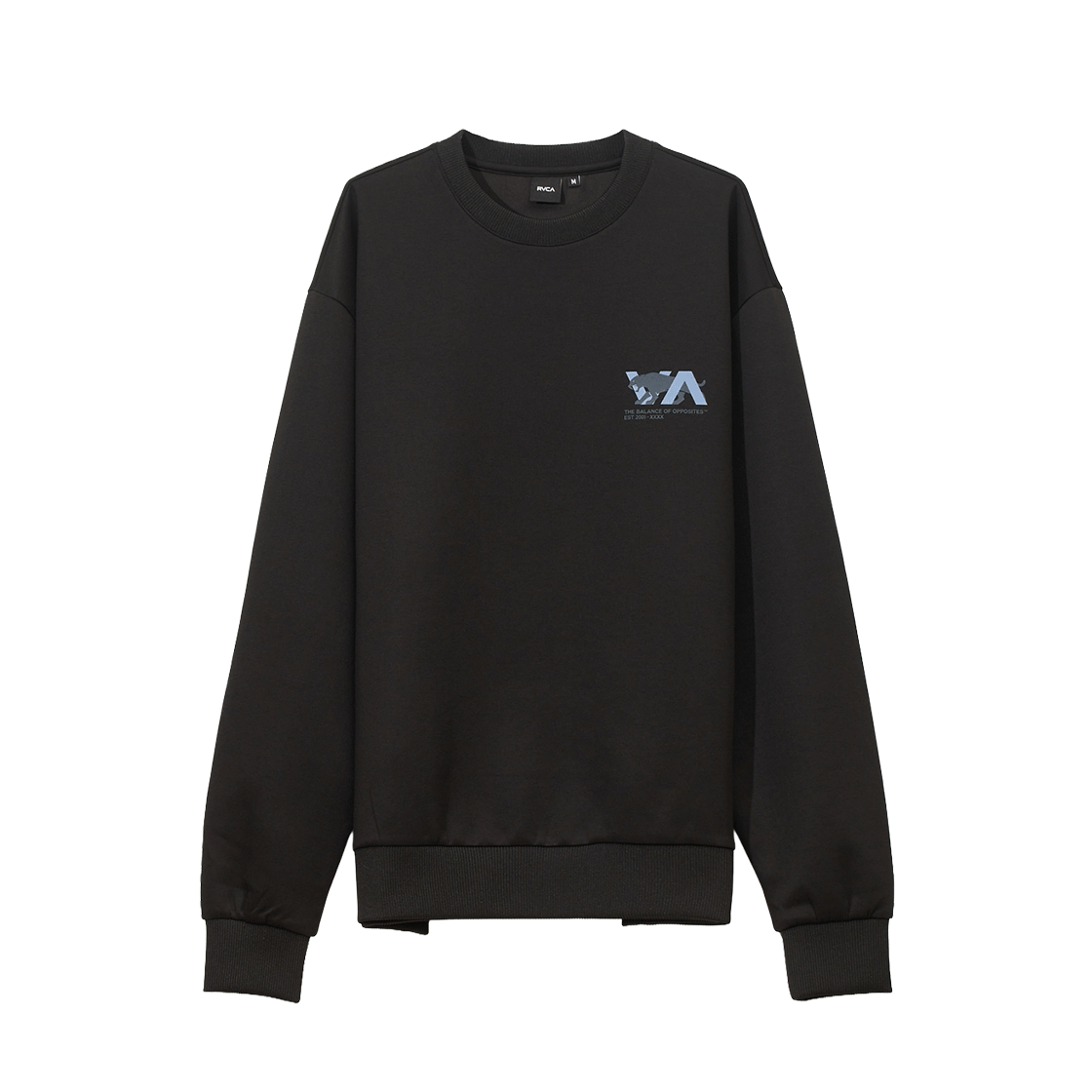 VF31LT104BLK RVCA Tiger Graphic Sports Sweatshirt (VF31LT104BLK)