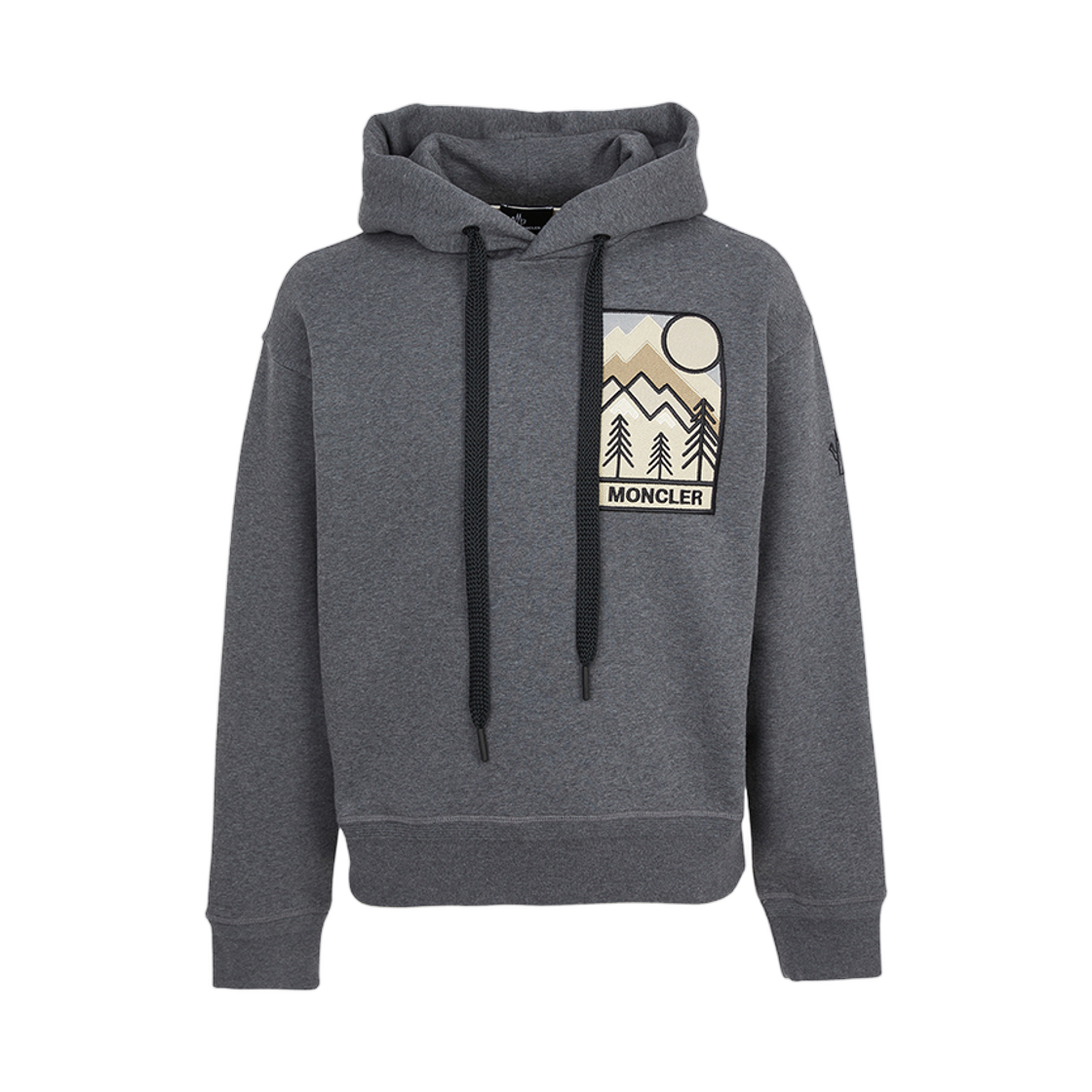 몽클레어 그레노블 플리스 후드 스웨트셔츠 그레이 - 25FW(Moncler grenoble Fleece Hood Sweatshirt Gray - 25FW) - 1