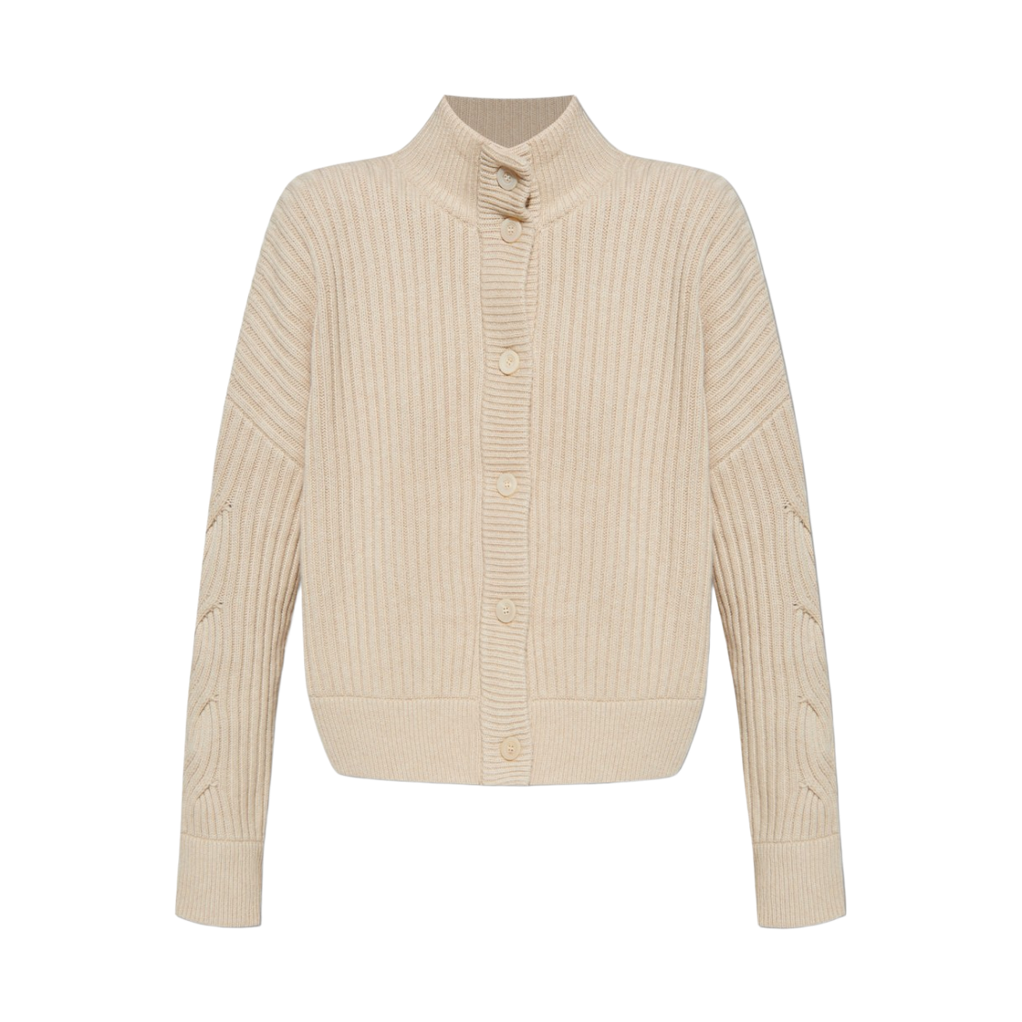 AFELIO-006 (W) Max Mara Afelio Wool Cardigan Beige