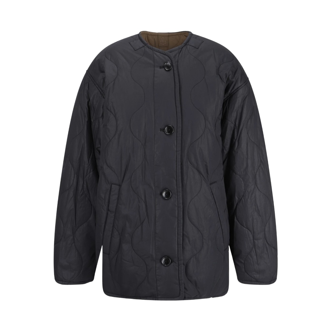 MA0251FA-B3C02E-FBKI (W) Isabel Marant Nesma Jacket Faded Black Khaki - 24FW