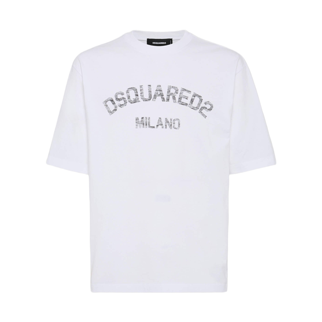 디스퀘어드2 루즈 핏 페이디드 밀라노 티셔츠 화이트(Dsquared2 Loose Fit Faded Milano T-Shirt White)