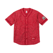 Supreme Boucle Baseball Jersey Red - 25FW