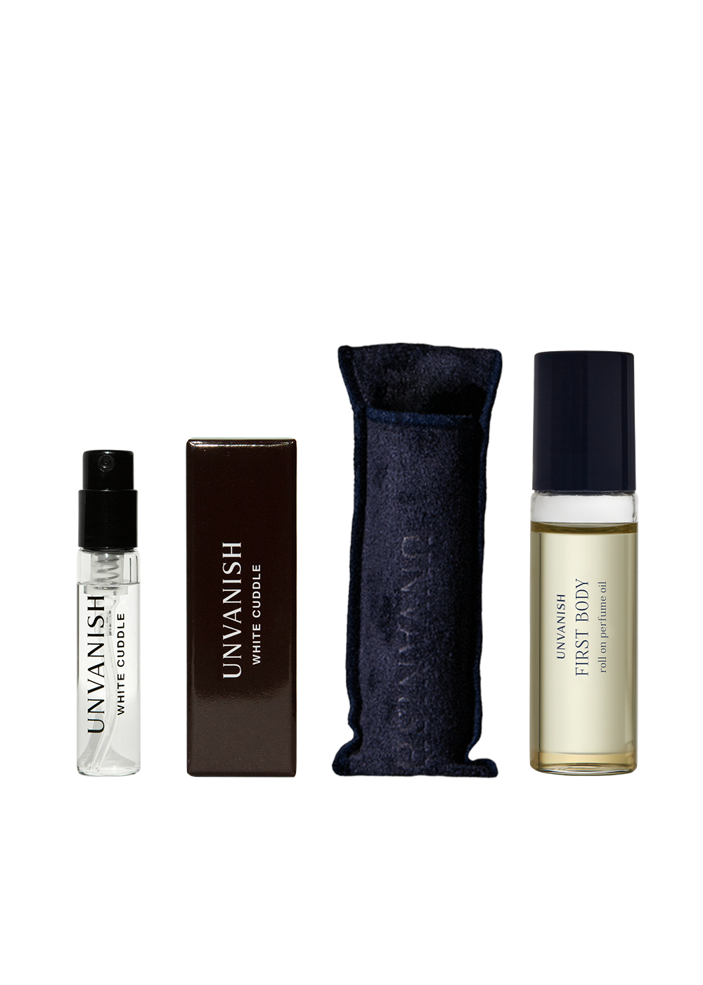 언베니쉬 화이트 커들 디스커버리 퍼퓸+ 롤온 퍼퓸 오일