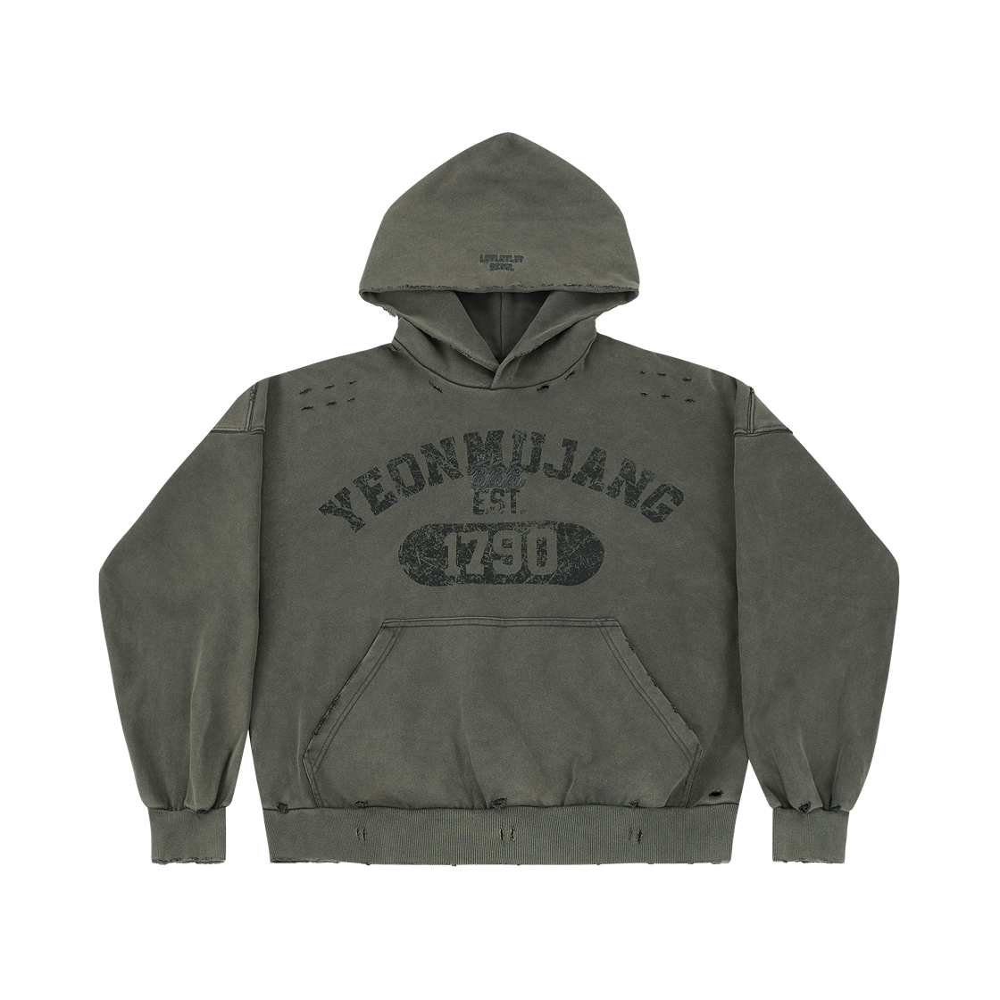 P0000MEI LUVLUVLUV SV Yeonmujang Hood Top Charcoal