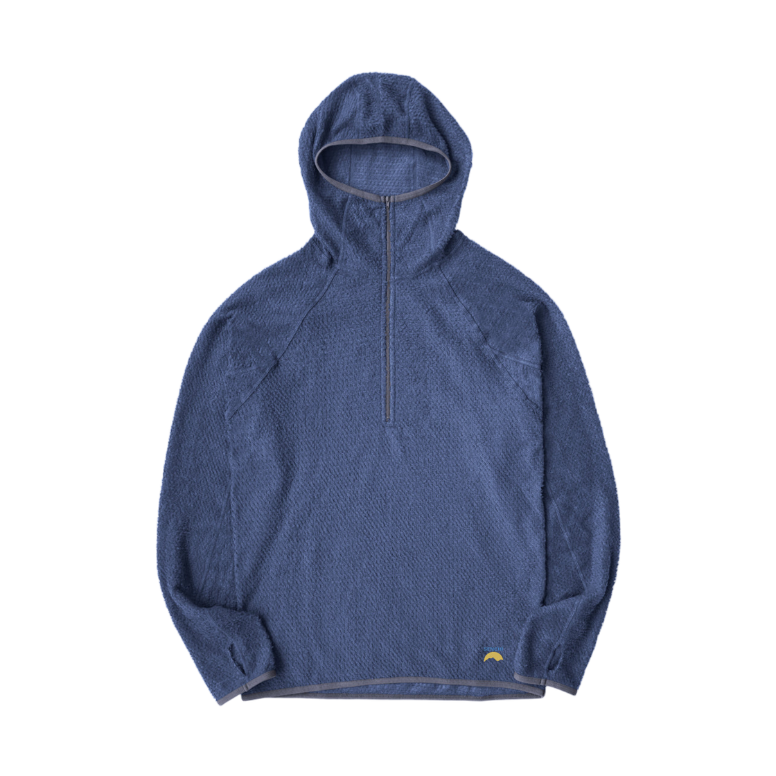 센치 디자인 A90 하프집 후드 인디고(Senchi Design A90 Half-Zip Hoodie Indigo)