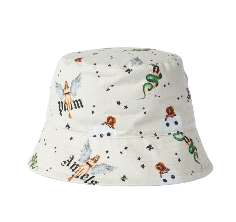 팜엔젤스 핀업 버킷 - 아이보리(Palm Angels Pin Up Bucket - Ivory)