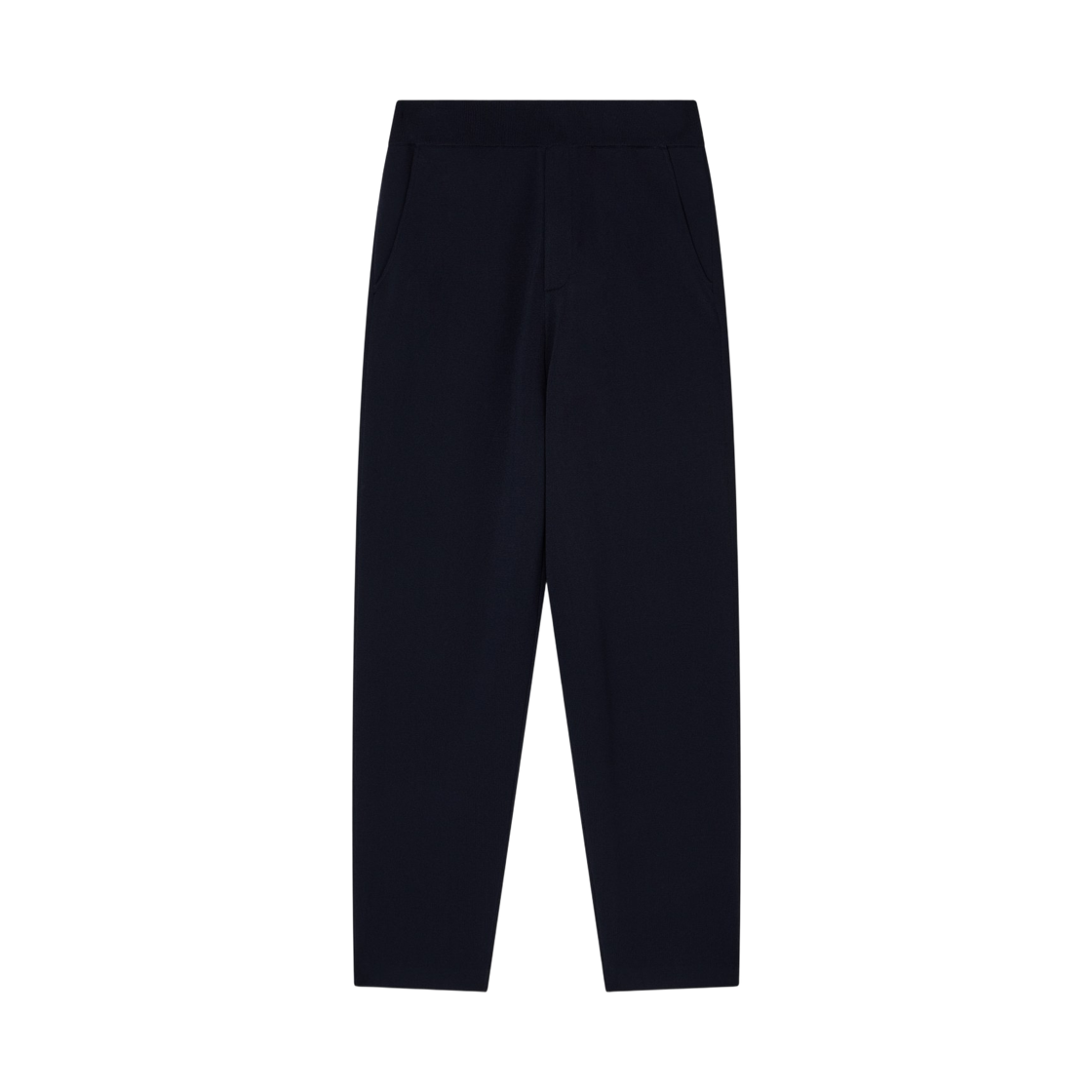 EM003779AF19235UB109 Emporio Armani Icon Knitted Elasticated Waist Trousers Navy Blue