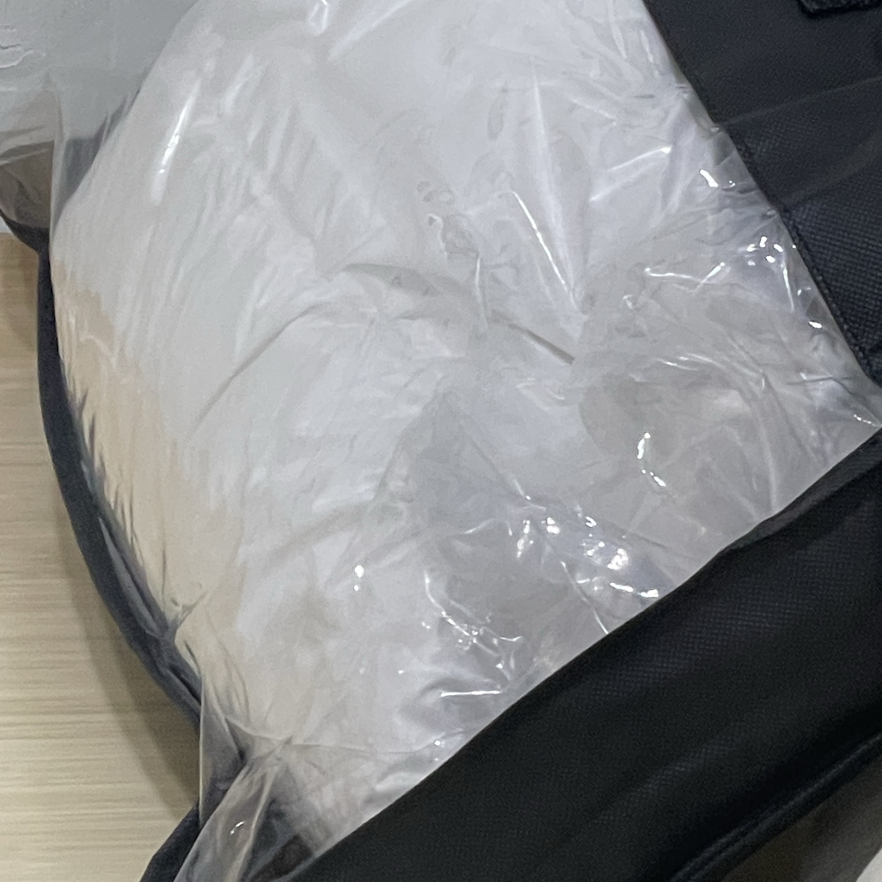 The North Face White Label Novelty Nuptse RDS Down Jacket Ivory 착용 스타일