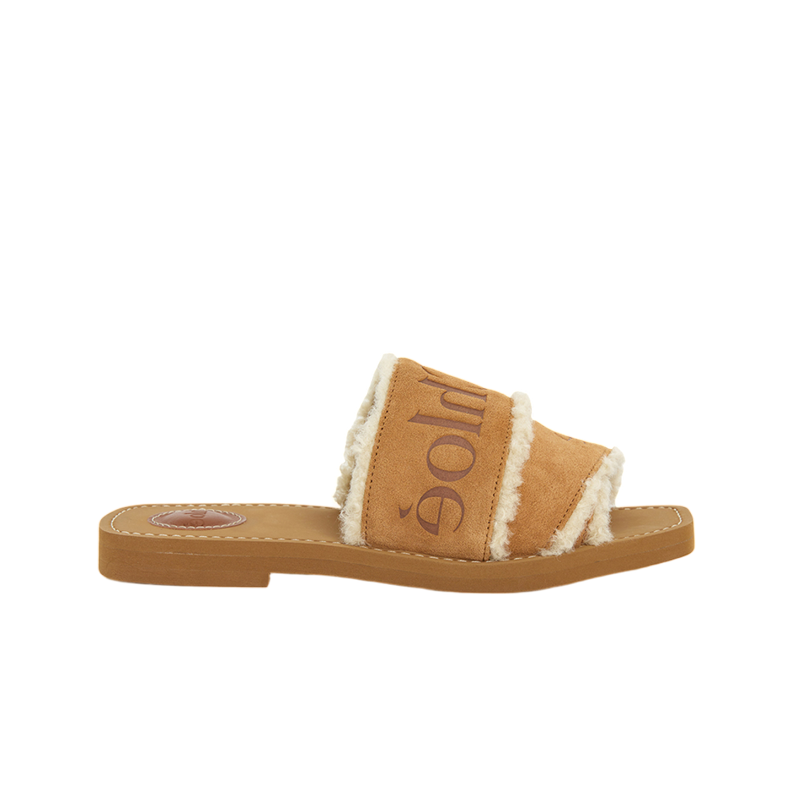 (W) 끌로에 우디 슬리퍼 브라운((W) Chloe Woody Slippers Brown)