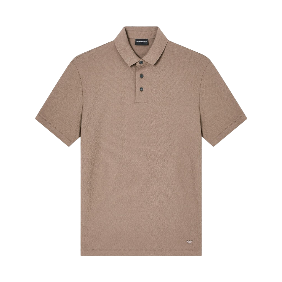 엠포리오 아르마니 자카드 저지 폴로 셔츠 브라운(Emporio Armani Jacquard Jersey Polo Shirt Brown) - 1