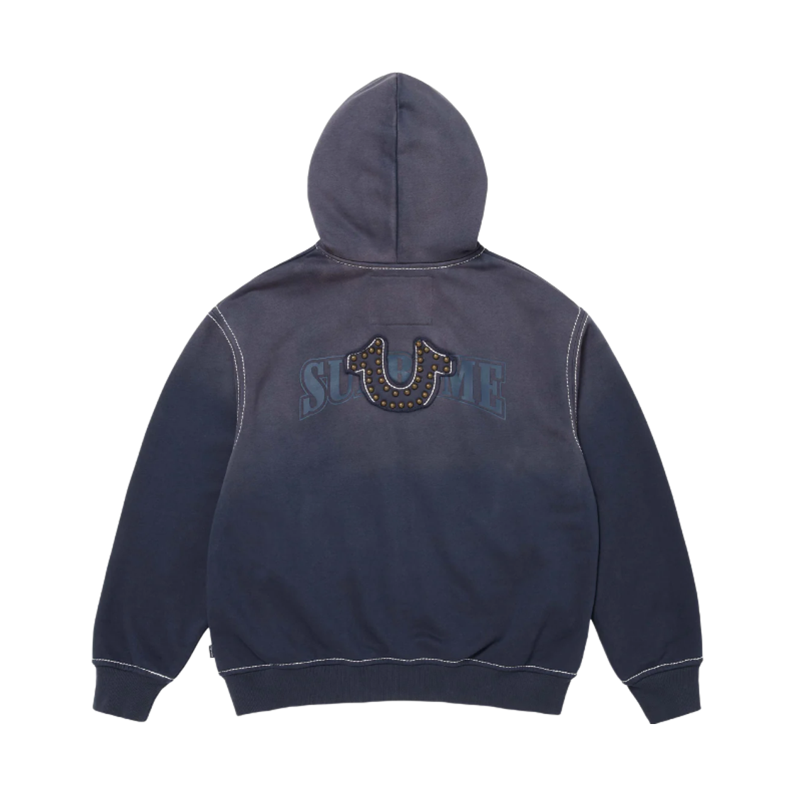 슈프림 x 트루릴리전 집업 후드 스웨트셔츠 네이비 - 25FW(Supreme x True Religion Zip Up Hooded Sweatshirt Navy - 25FW) - 2