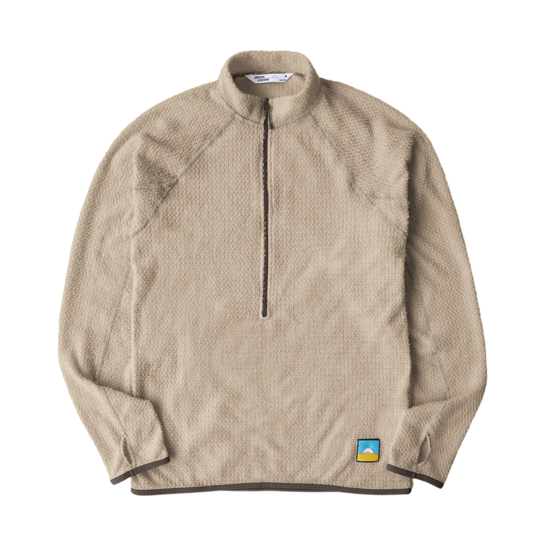 센치 디자인 A90 하프집 크루넥 듄(Senchi Design A90 Half-Zip Crewneck Dune)