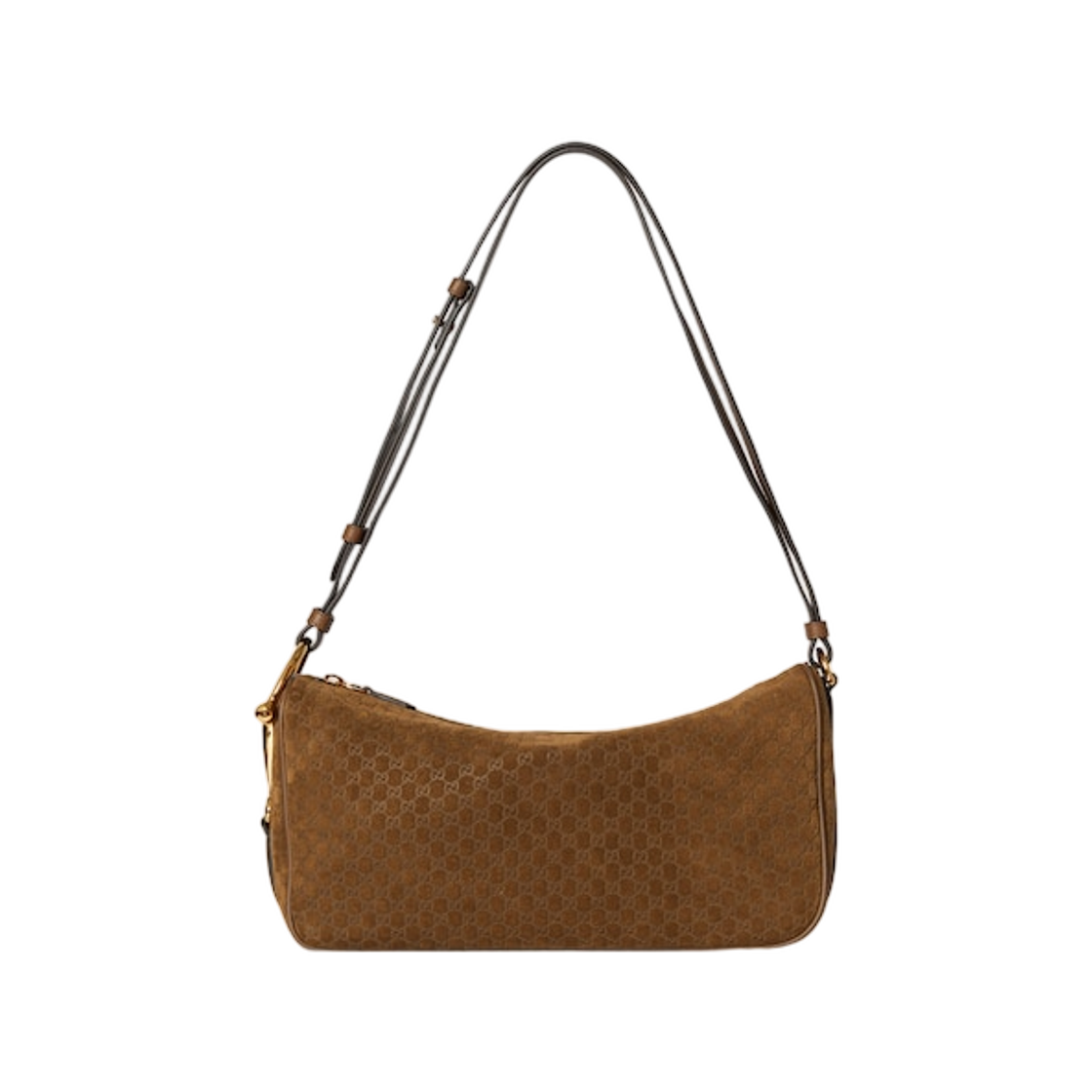 구찌 하프 홀스빗 미디움 숄더백 브라운(Gucci Half Horsebit Medium Shoulder Bag Brown) - 1