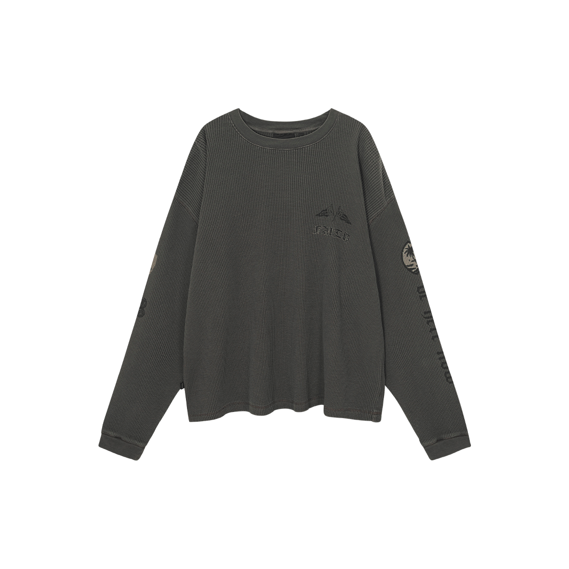 인세인개러지 인세인 와플 그래픽 롱 슬리브 - 브라운(INSANE GARAGE Insane Waffle Graphic Long SLV_Brown)