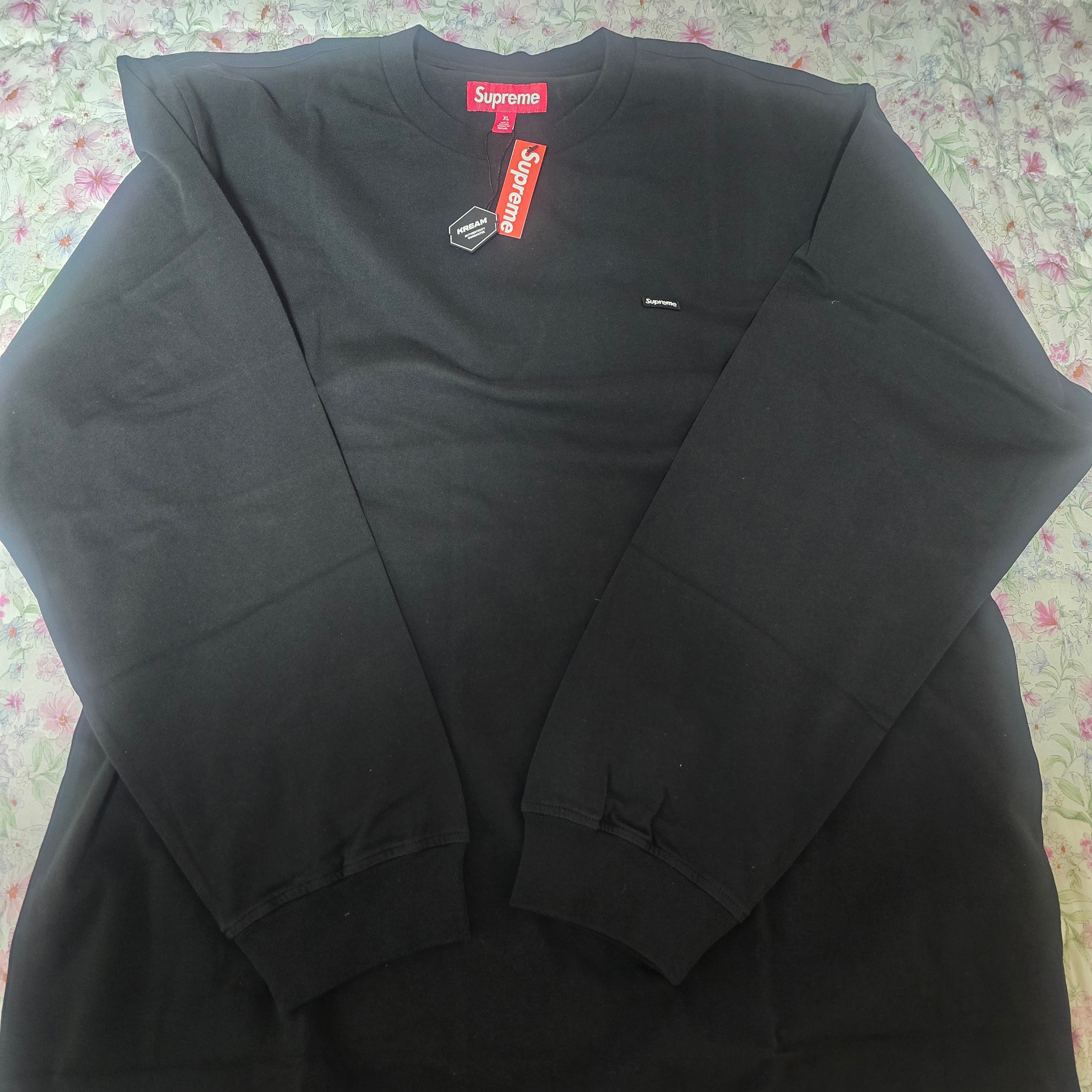 Supreme Small Box L/S T-Shirt Black - 25SS 착용 스타일