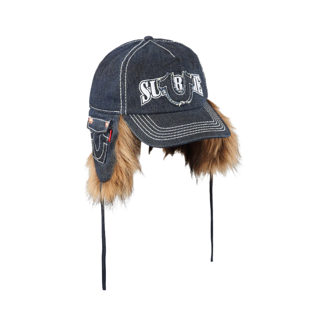 슈프림 x 트루릴리전 이어플랩 5-패널 더티 인디고 - 25FW(Supreme x True Religion Earflap 5-Panel Dirty Indigo - 25FW)