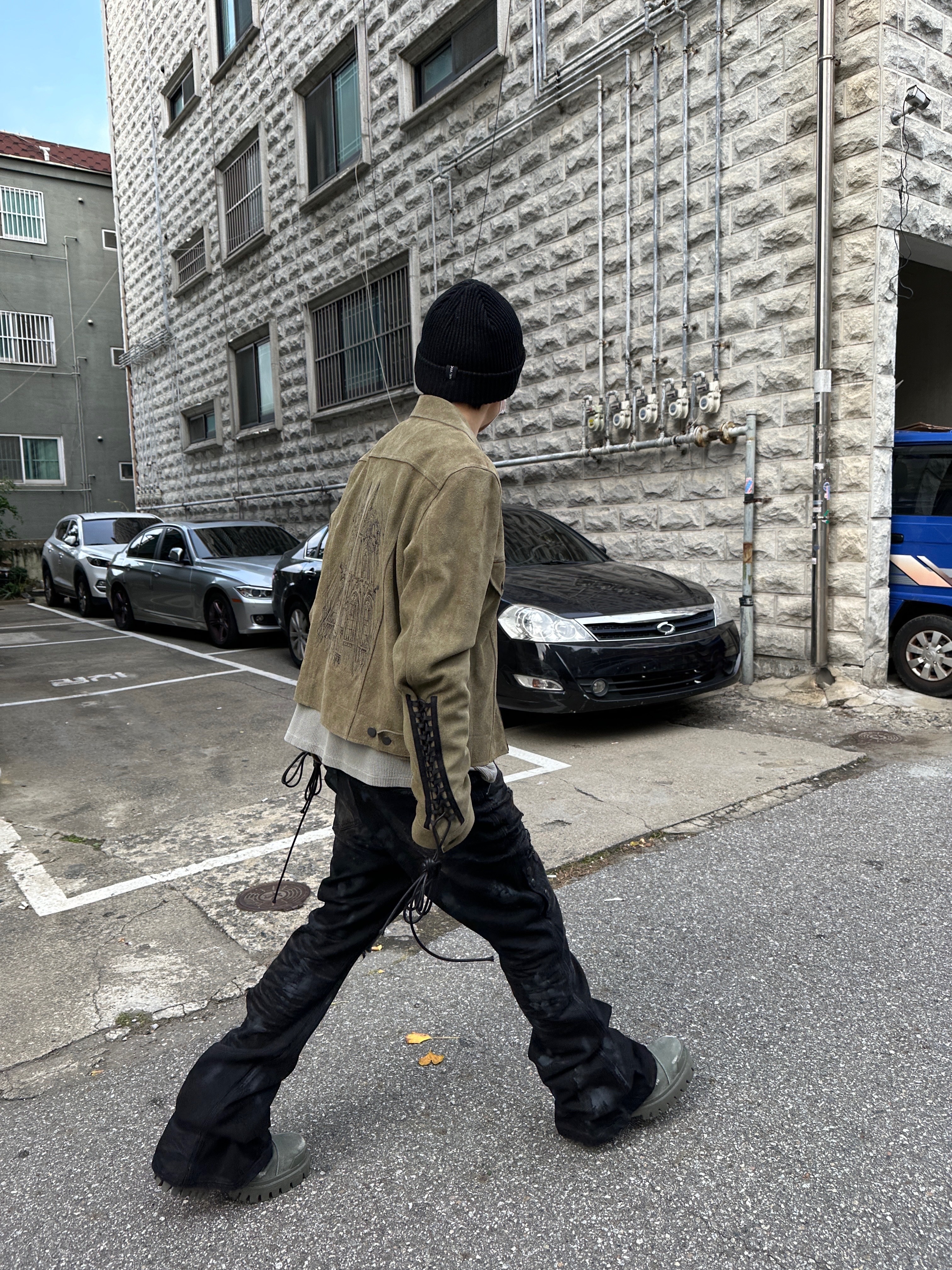 Stussy 8 Ball Studded Belt Raw Cowhide Hair, Undermycar Mu.77 Anti Fxxking Logo Play Brush Washed Thermal Long Sleeve Sand 착용 스타일 - 5