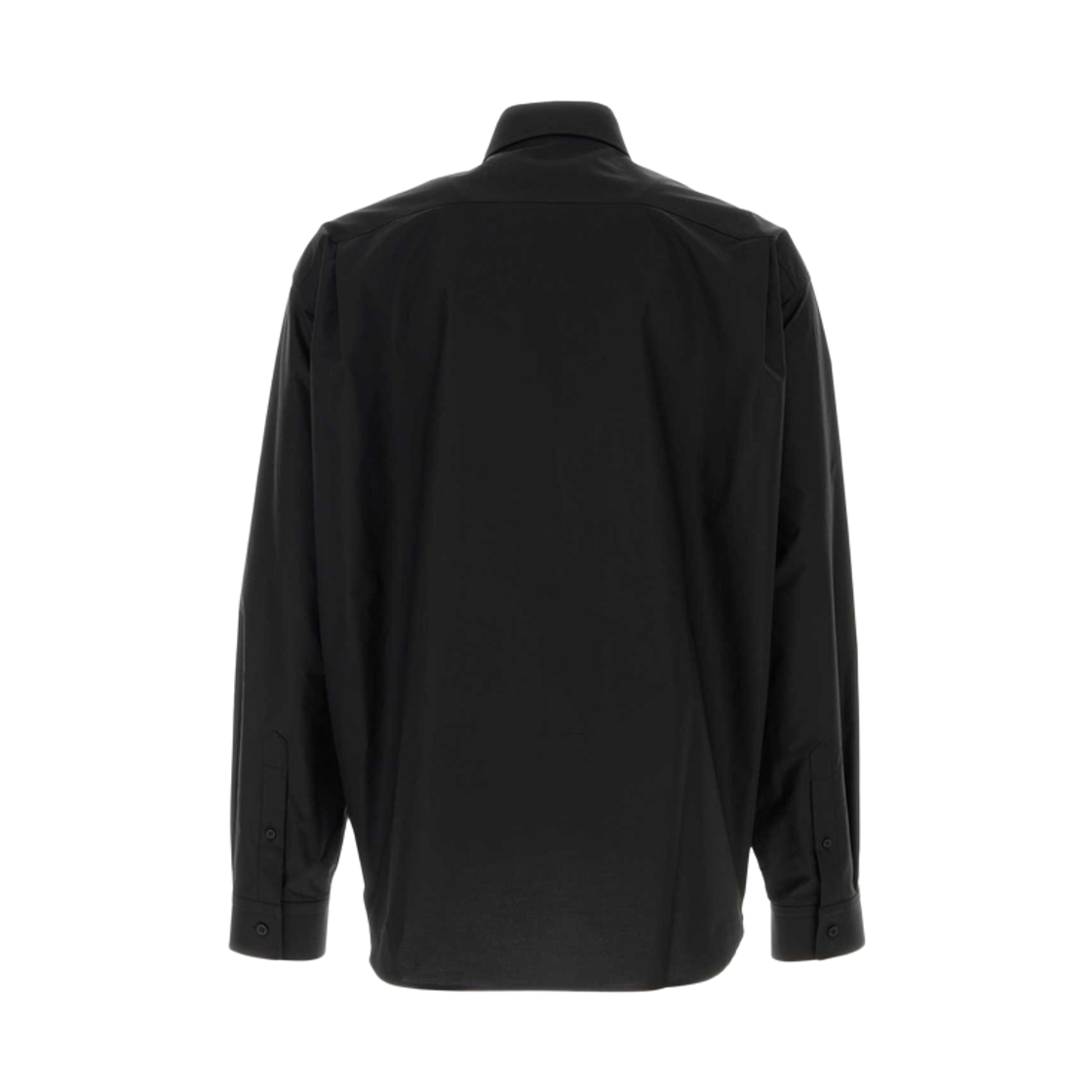 발렌시아가 로고 자수 셔츠 블랙(Balenciaga Logo Embroidered Shirt Black) - 2