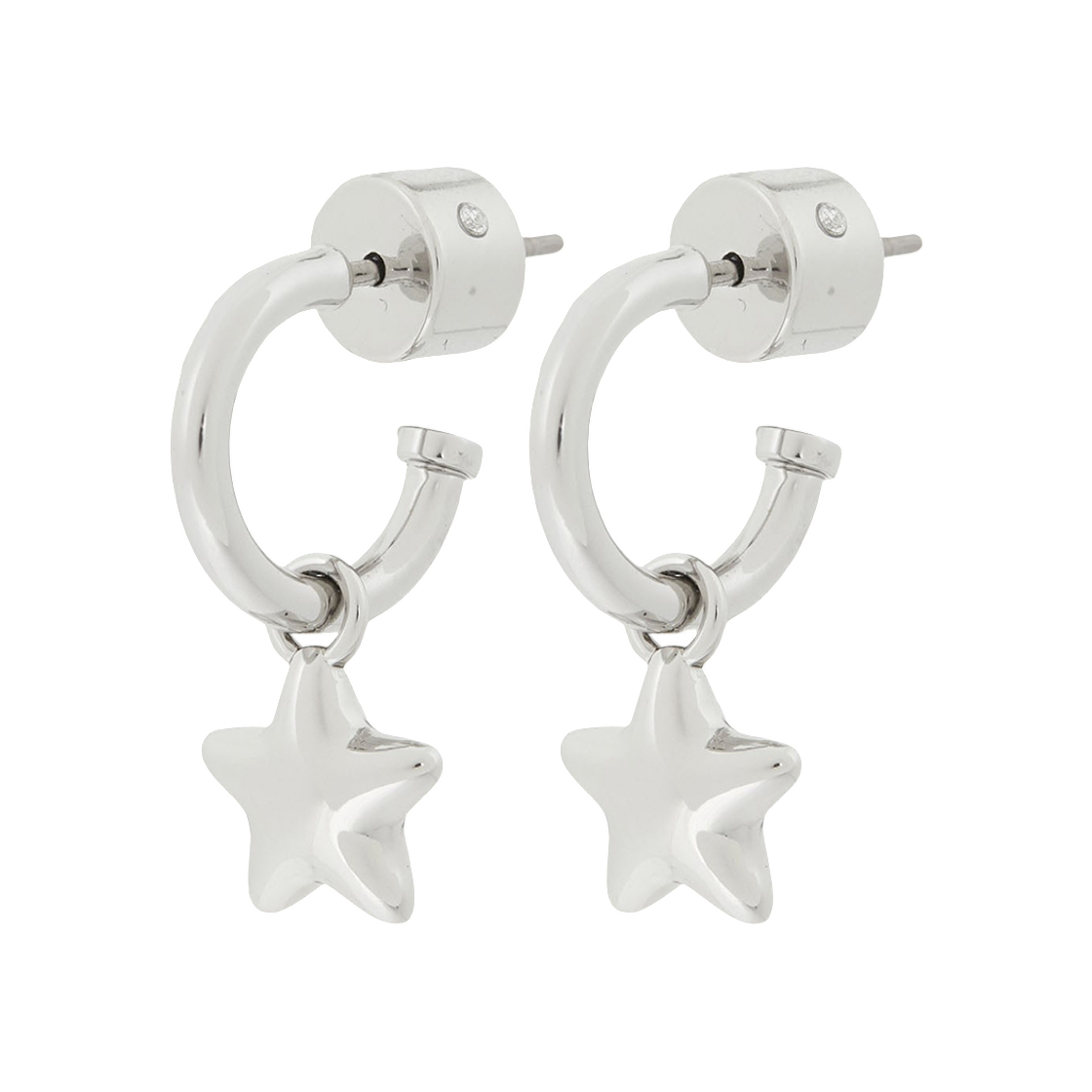 (W) 코치 이어링 실버((W) Coach Earring Silver) - 1