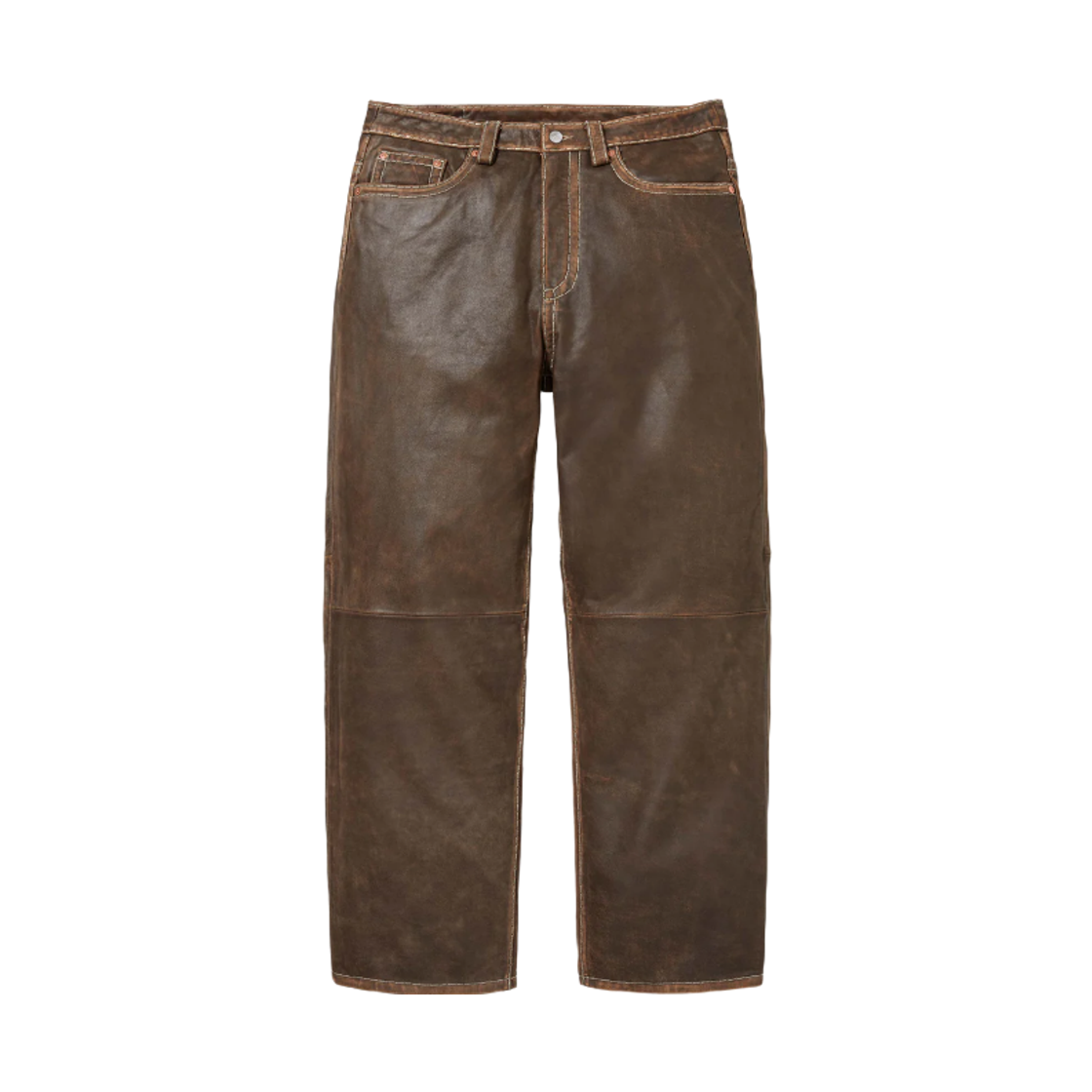 슈프림 x 트루릴리전 루즈 핏 레더 팬츠 브라운 - 25FW(Supreme x True Religion Loose Fit Leather Pant Brown - 25FW) - 1