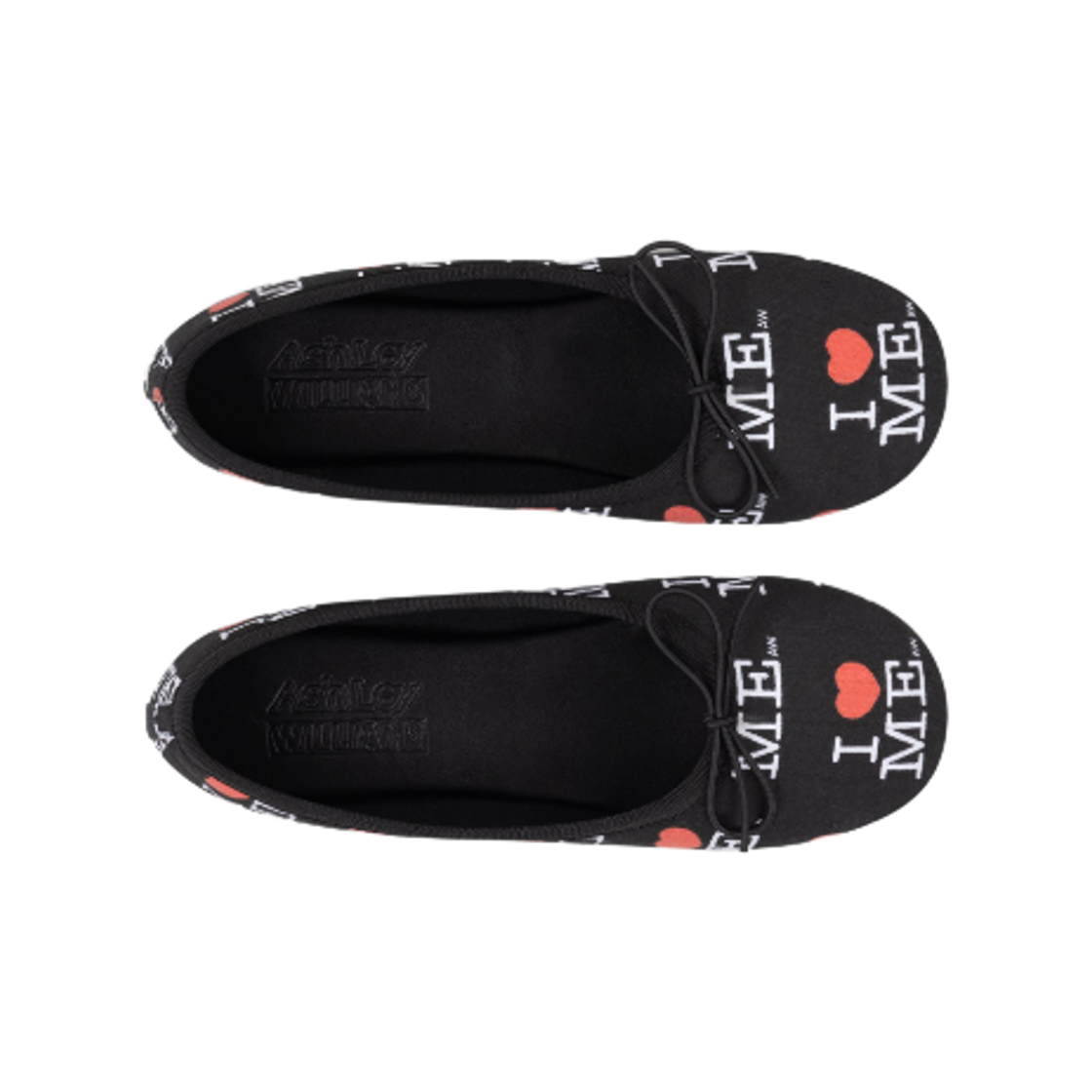 (W) 애슐리 윌리엄스 아이 하트 미 멜로디 플랫 블랙((W) Ashley Williams I Heart Me Melody Flats Black) - 2