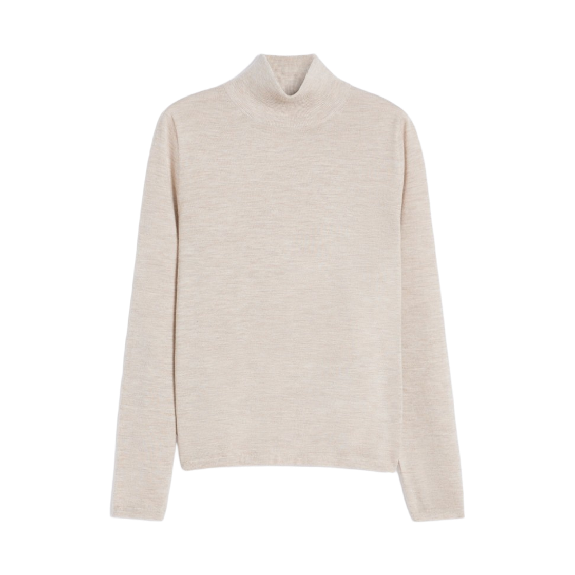 MEANA-002 (W) Max Mara Meana Cashmere Yarn Turtleneck Sweater Beige