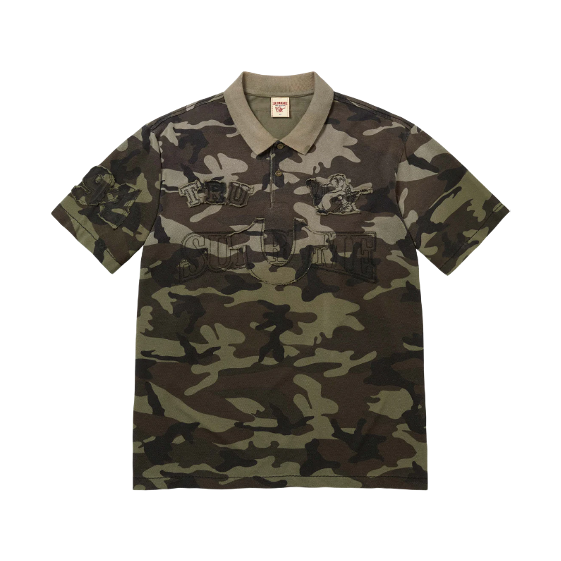 슈프림 워시드 카모 폴로 우드랜드 카모 - 25SS | Supreme | KREAM
