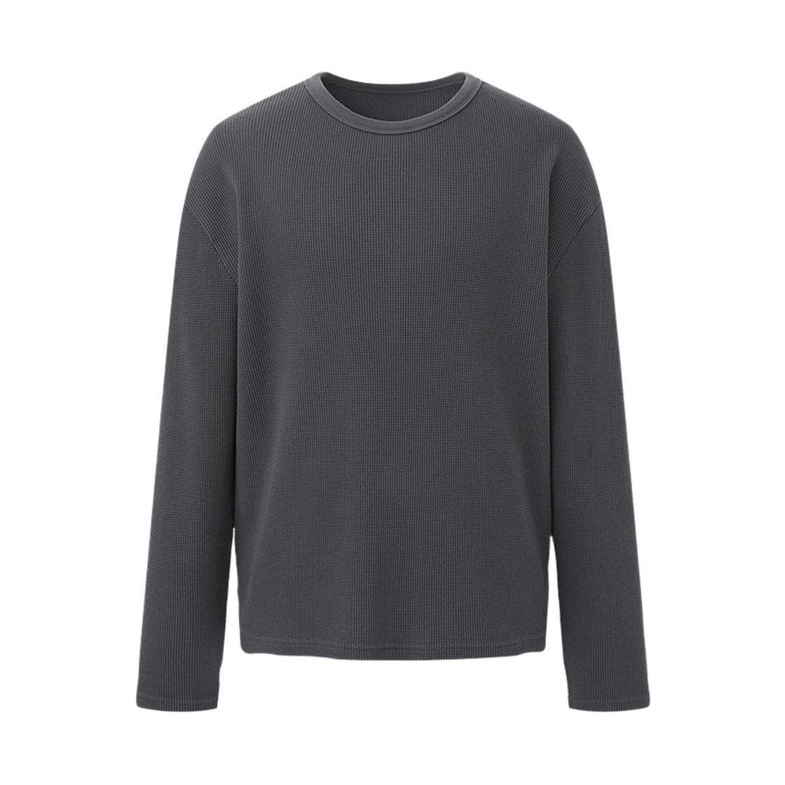 디파인 베이스 와플 롱슬리브 차콜(DEFINE Base Waffle Long Sleeve Charcoal)