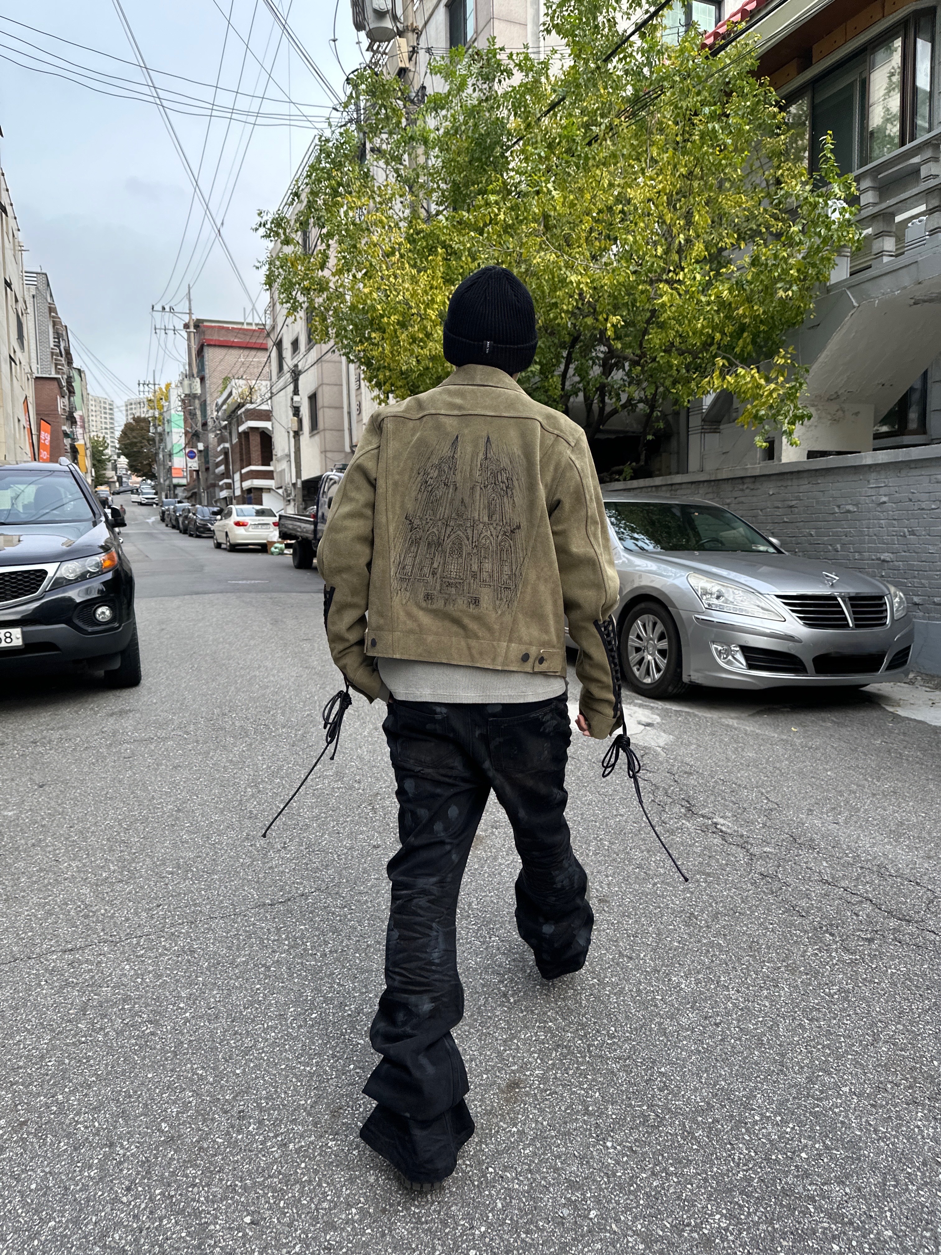 Stussy 8 Ball Studded Belt Raw Cowhide Hair, Undermycar Mu.77 Anti Fxxking Logo Play Brush Washed Thermal Long Sleeve Sand 착용 스타일 - 4