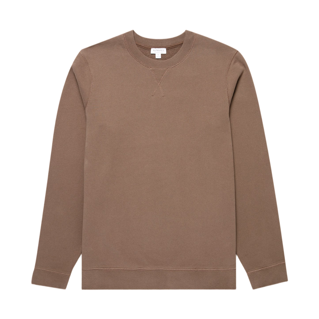 선스펠 루프백 스웨트셔츠 바크(Sunspel Loopback Sweatshirt in Bark)