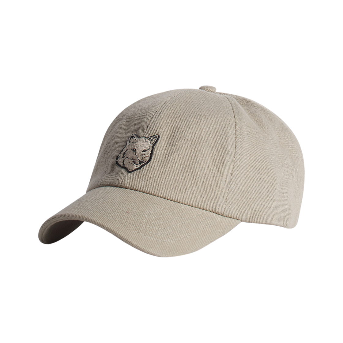 MM06104WW0096-0302 Maison Kitsune Fox Head Cap Concrete Beige