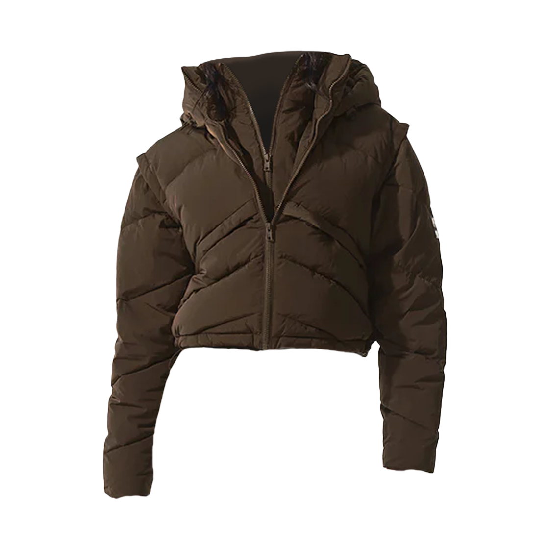 (W) 알로 요가 글레이셔 푸퍼 에스프레소((W) Alo Yoga Glacier Puffer Espresso)